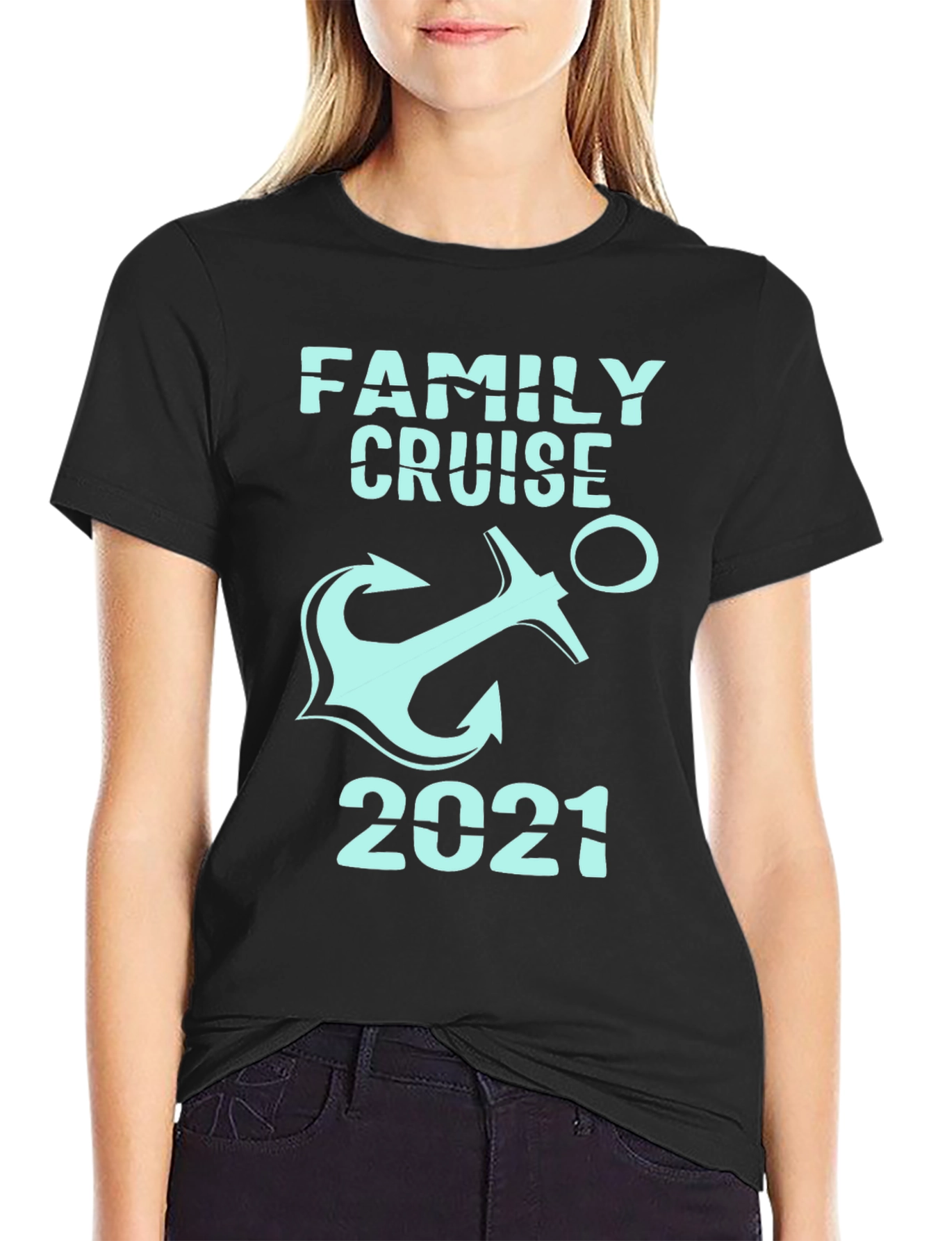 Family Cruise 2021 Anchor T-Shirt