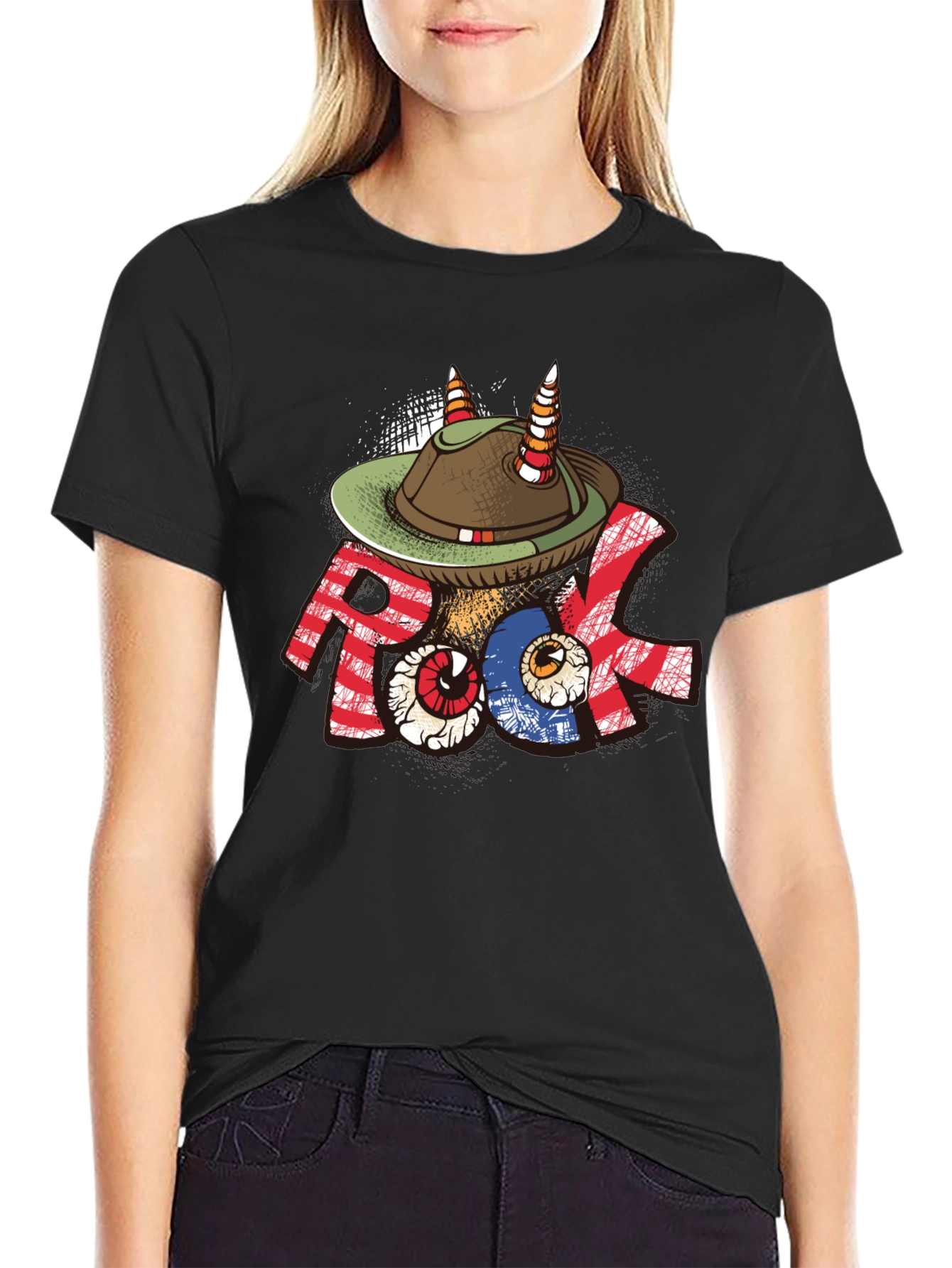 Rock Music Hat T-Shirt