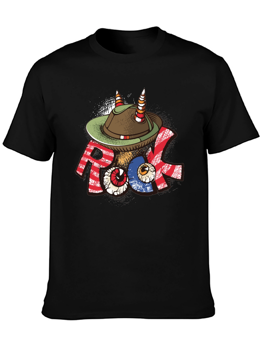 Rock Music Hat T-Shirt
