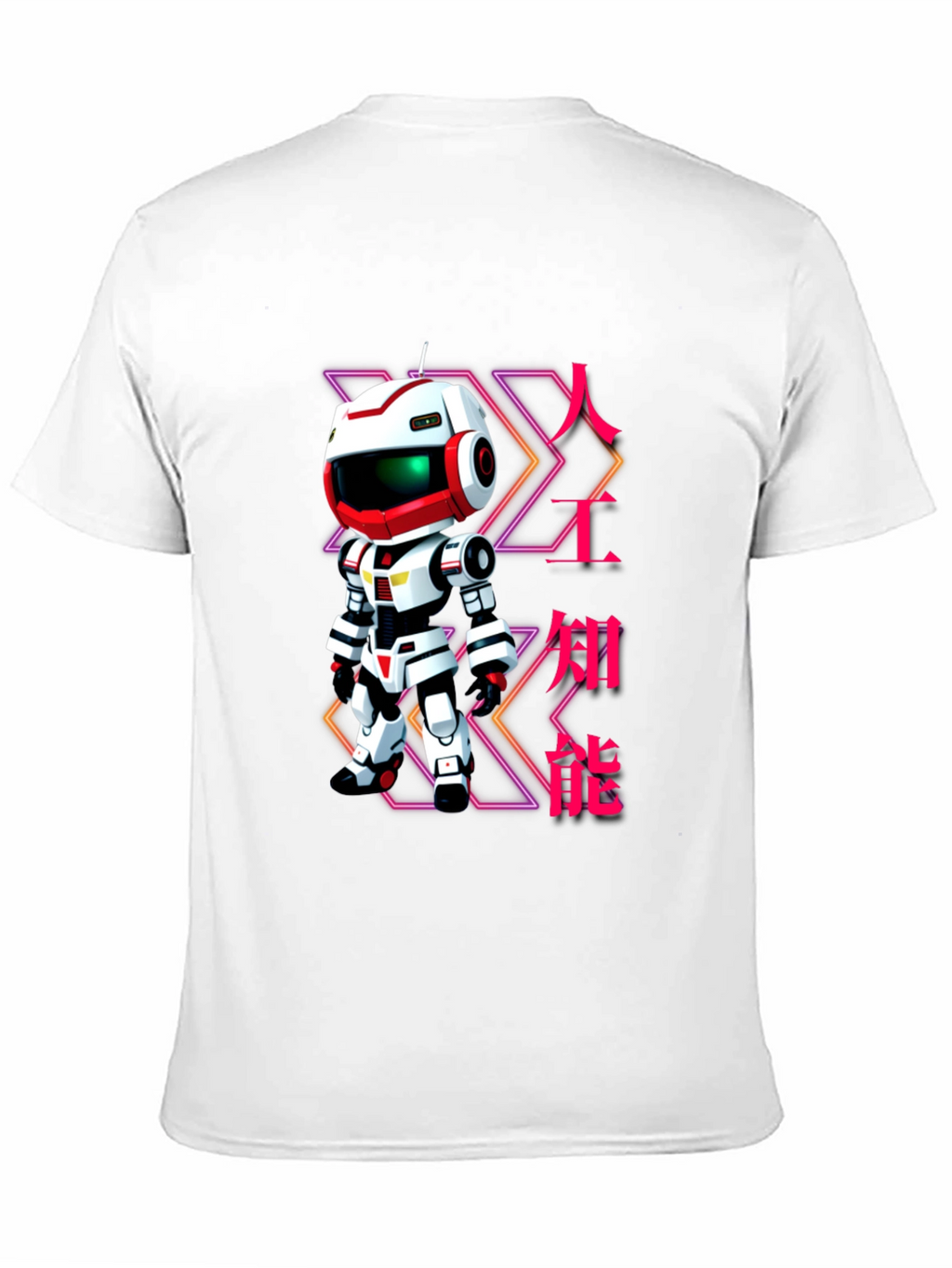 Robot Graphic T-Shirt - Futuristic Anime Style