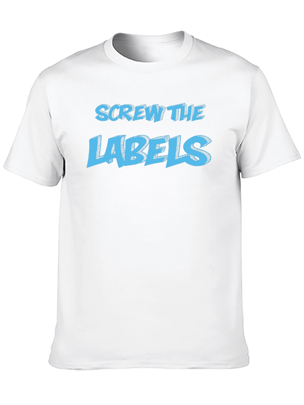 Screw the Labels Graphic Tee - Black