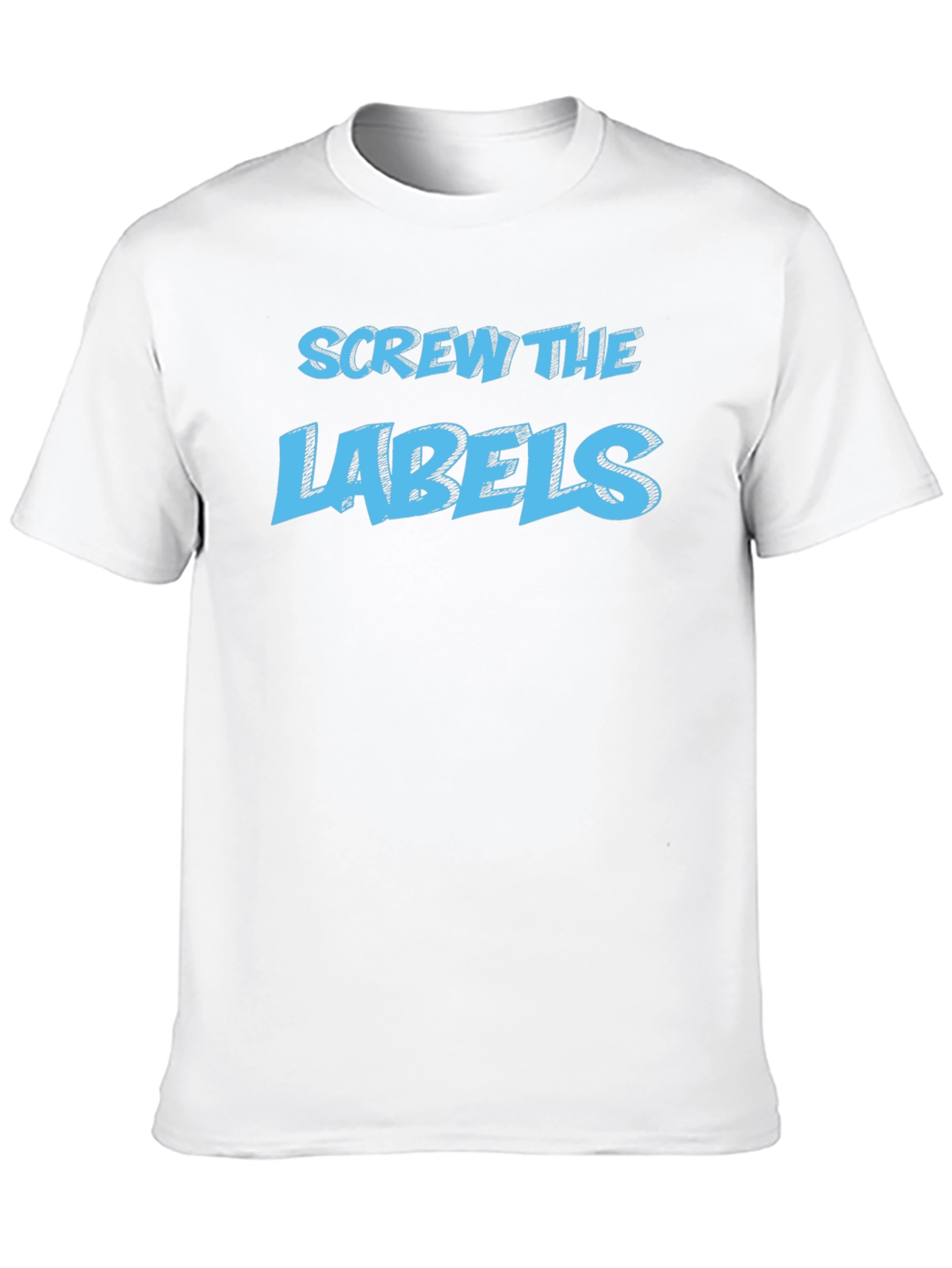 Screw the Labels Graphic Tee - Black