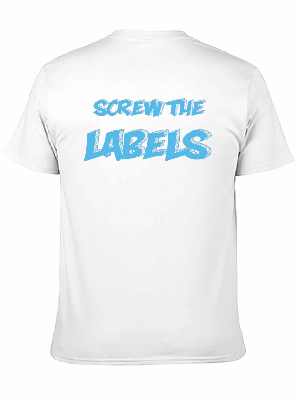 Screw the Labels Graphic Tee - Black