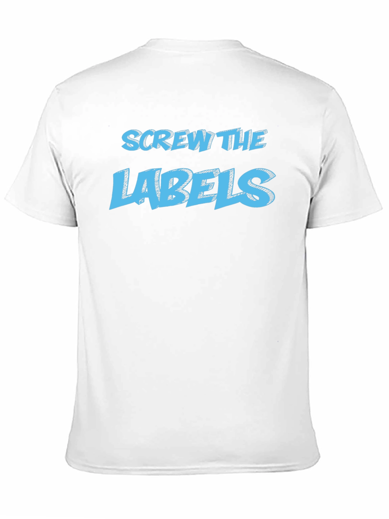 Screw the Labels Graphic Tee - Black