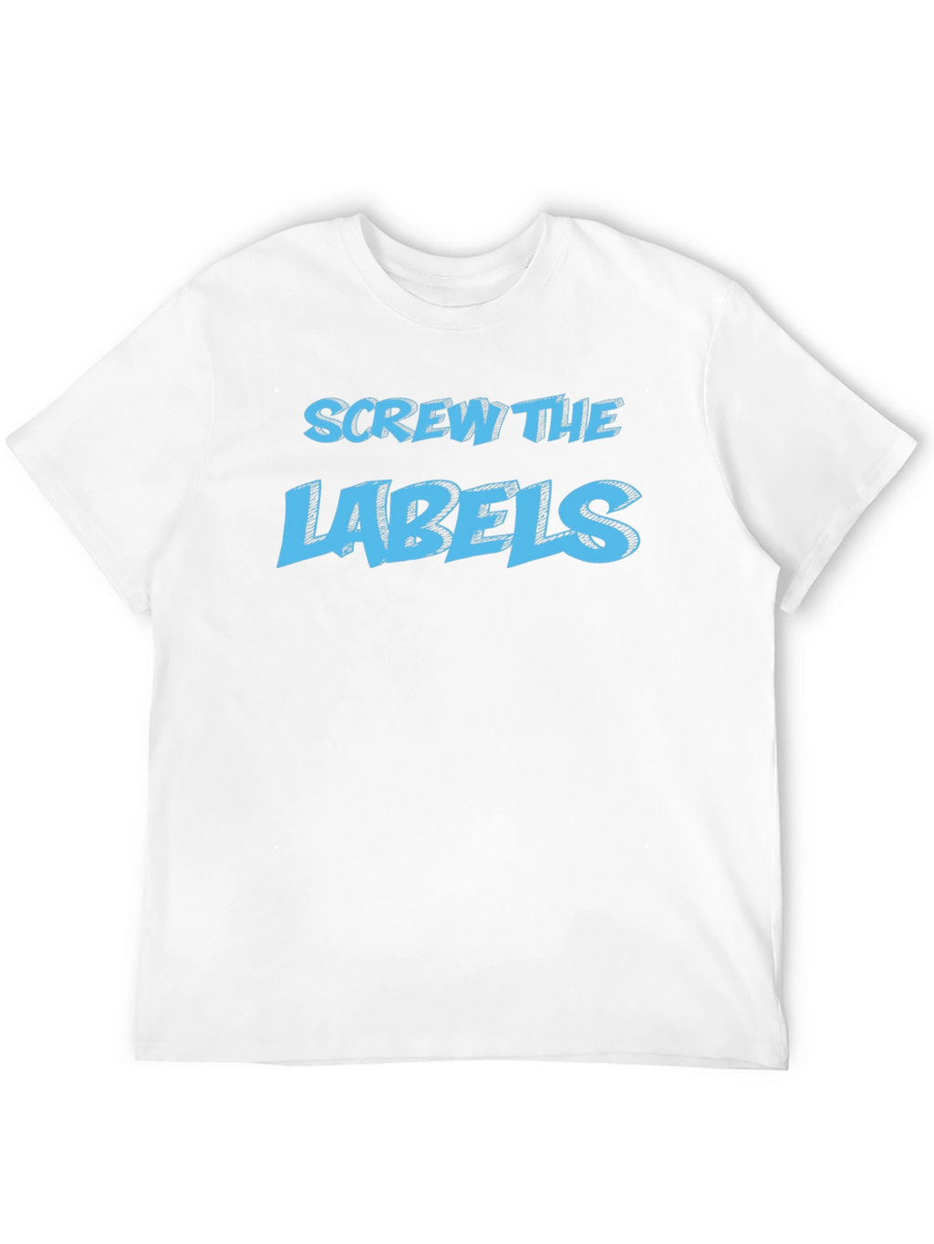 Screw the Labels Graphic Tee - Black