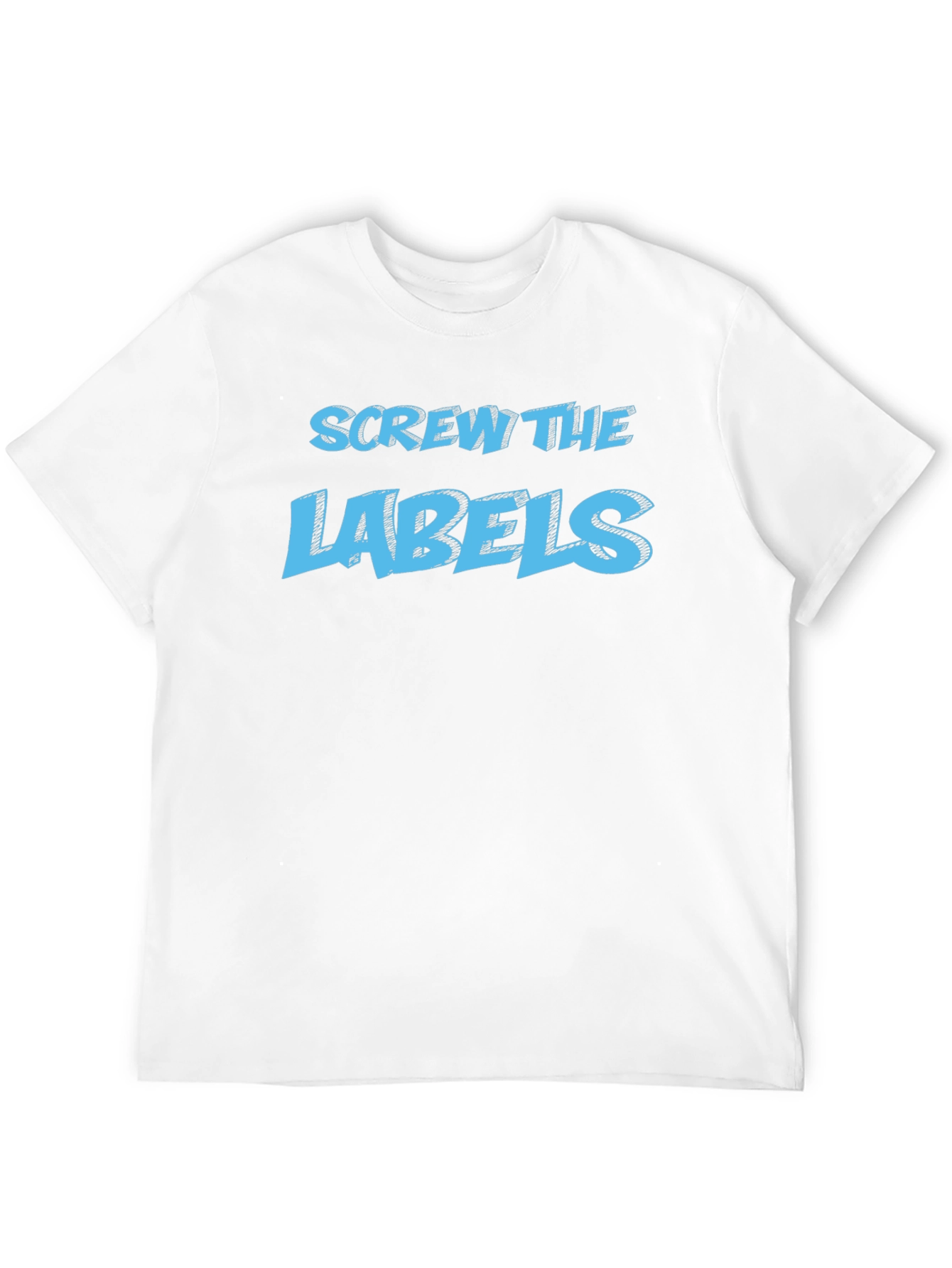 Screw the Labels Graphic Tee - Black