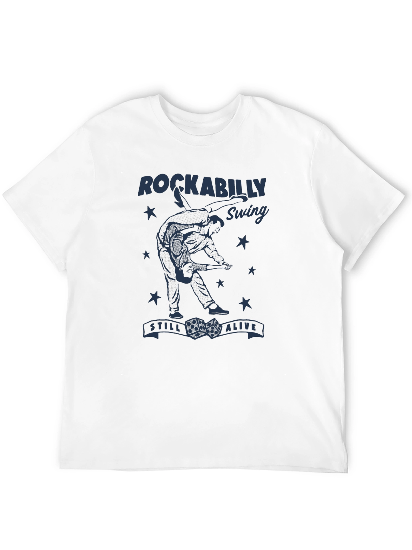 Rockabilly Swing Graphic Tee - Black
