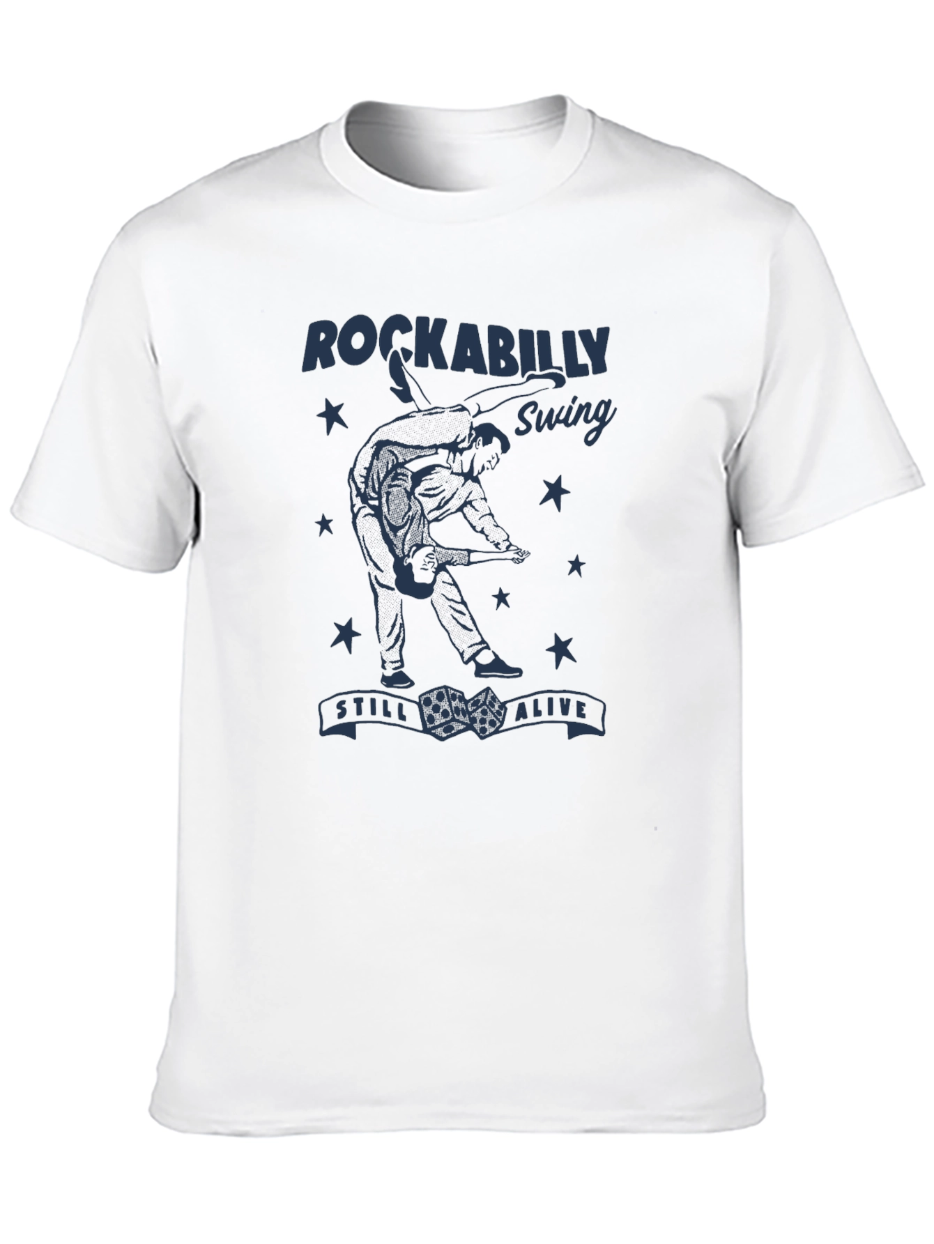Rockabilly Swing Graphic Tee - Black