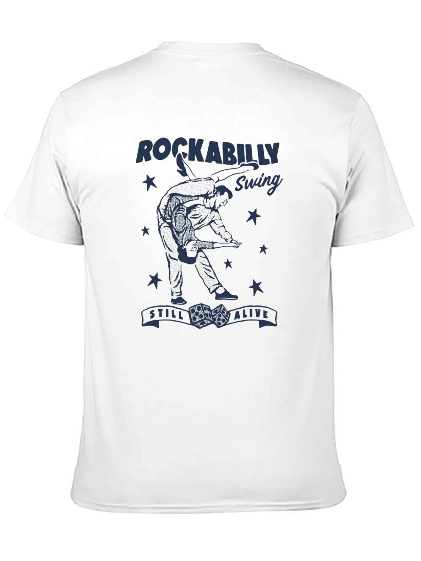 Rockabilly Swing Graphic Tee - Black