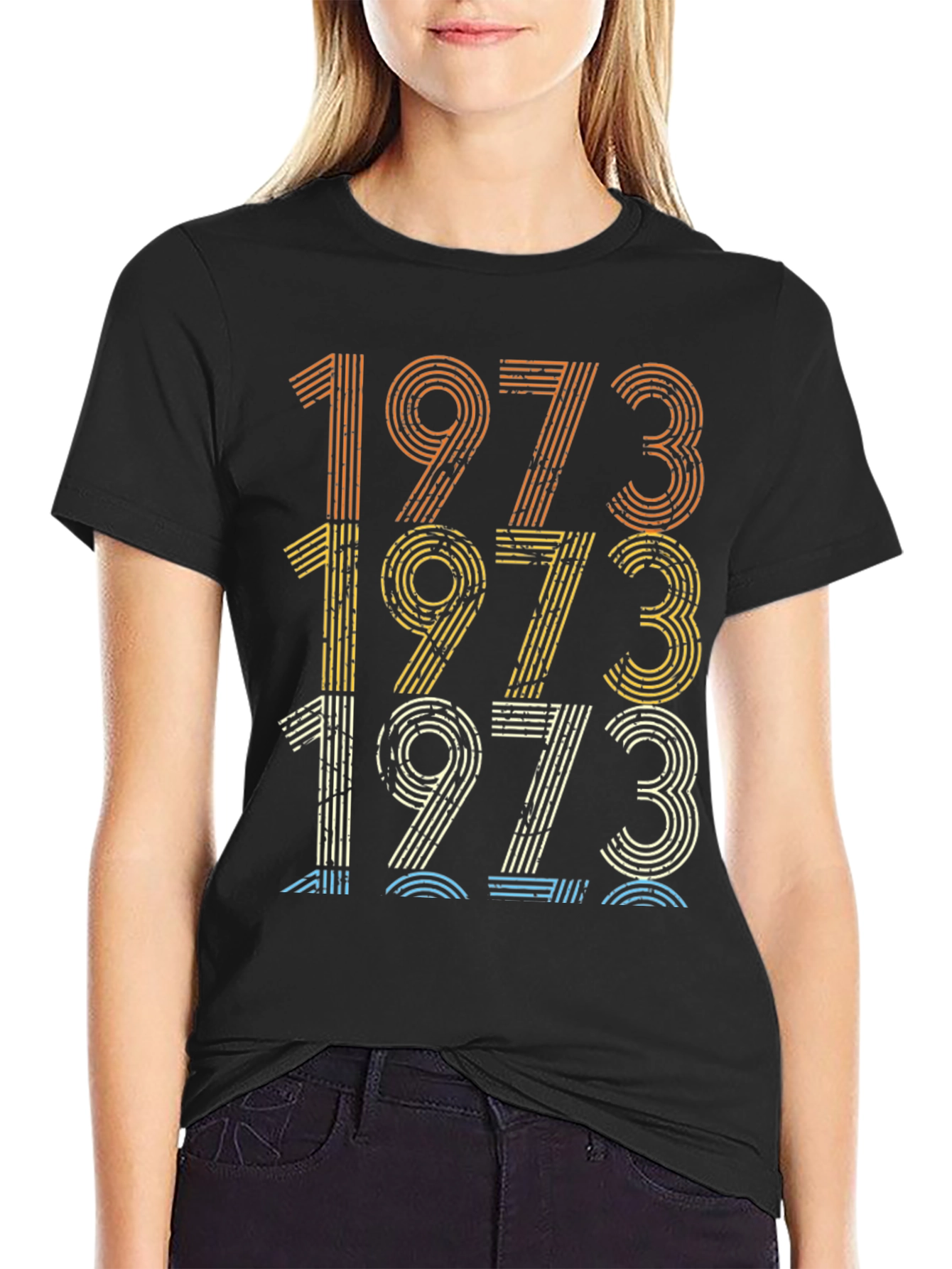 Vintage 1973 Graphic Tee - Retro Birthday Shirt