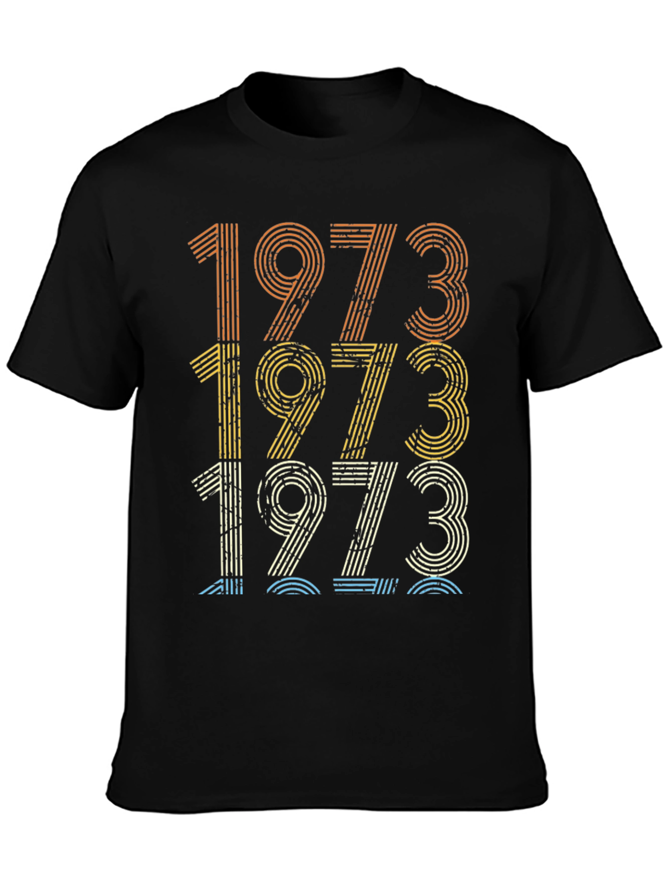 Vintage 1973 Graphic Tee - Retro Birthday Shirt