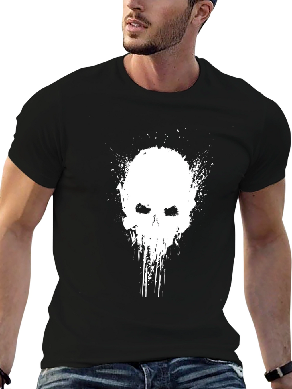 Punisher Skull Black Graphic Tee