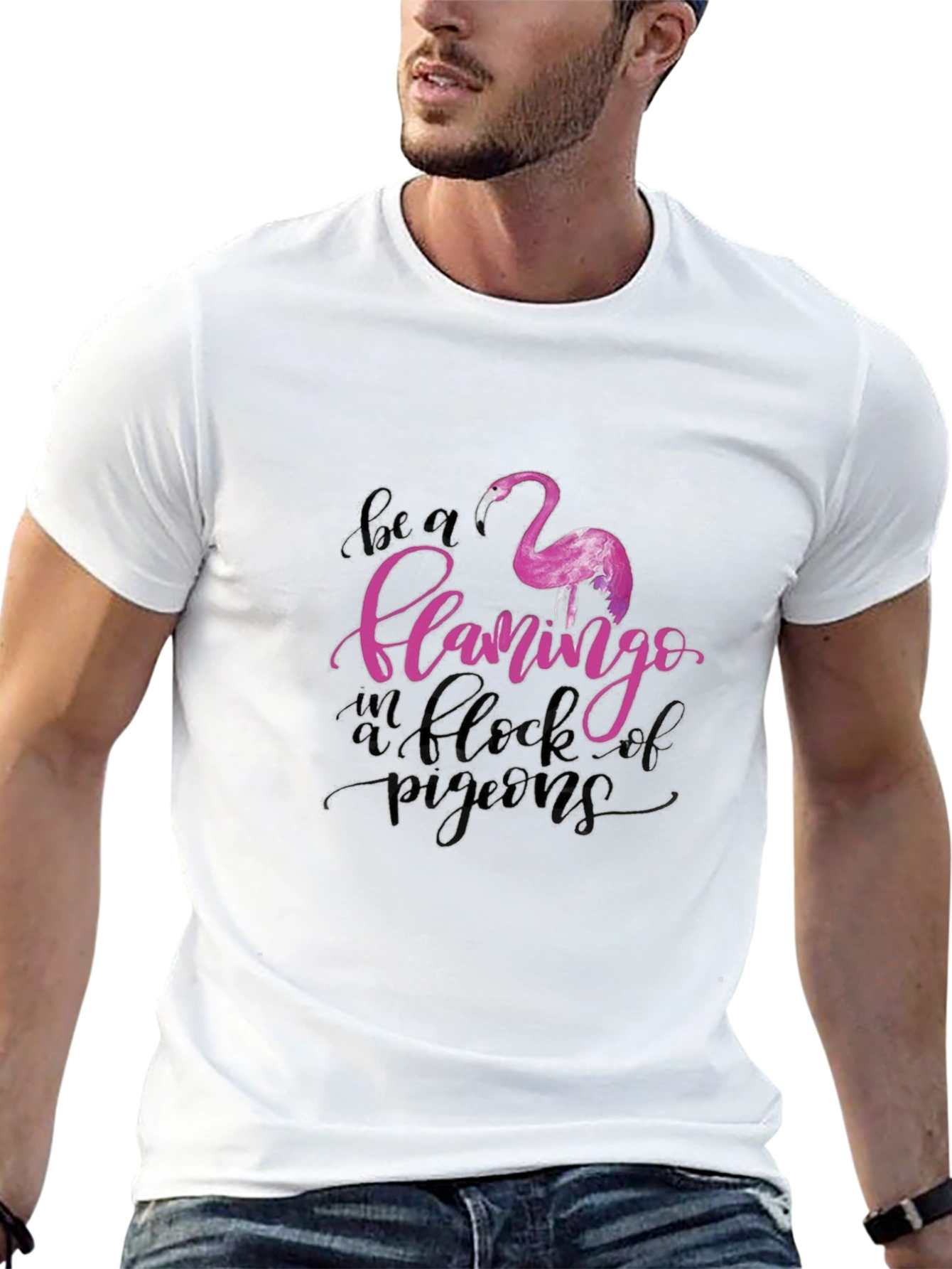 Be a Flamingo Tee - Unique Graphic Design