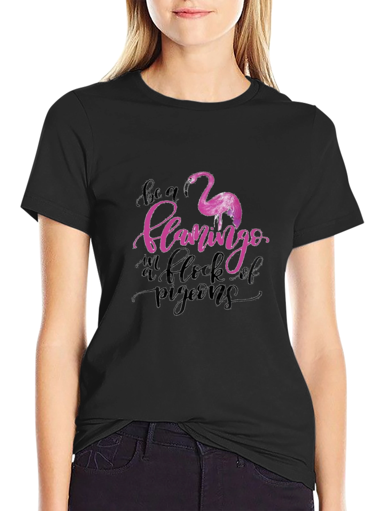 Be a Flamingo Tee - Unique Graphic Design
