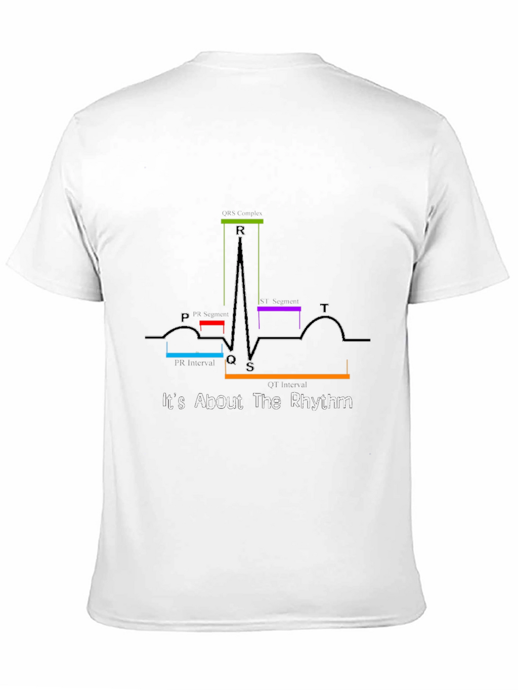 Its About The Rhythm ECG Black T-Shirt