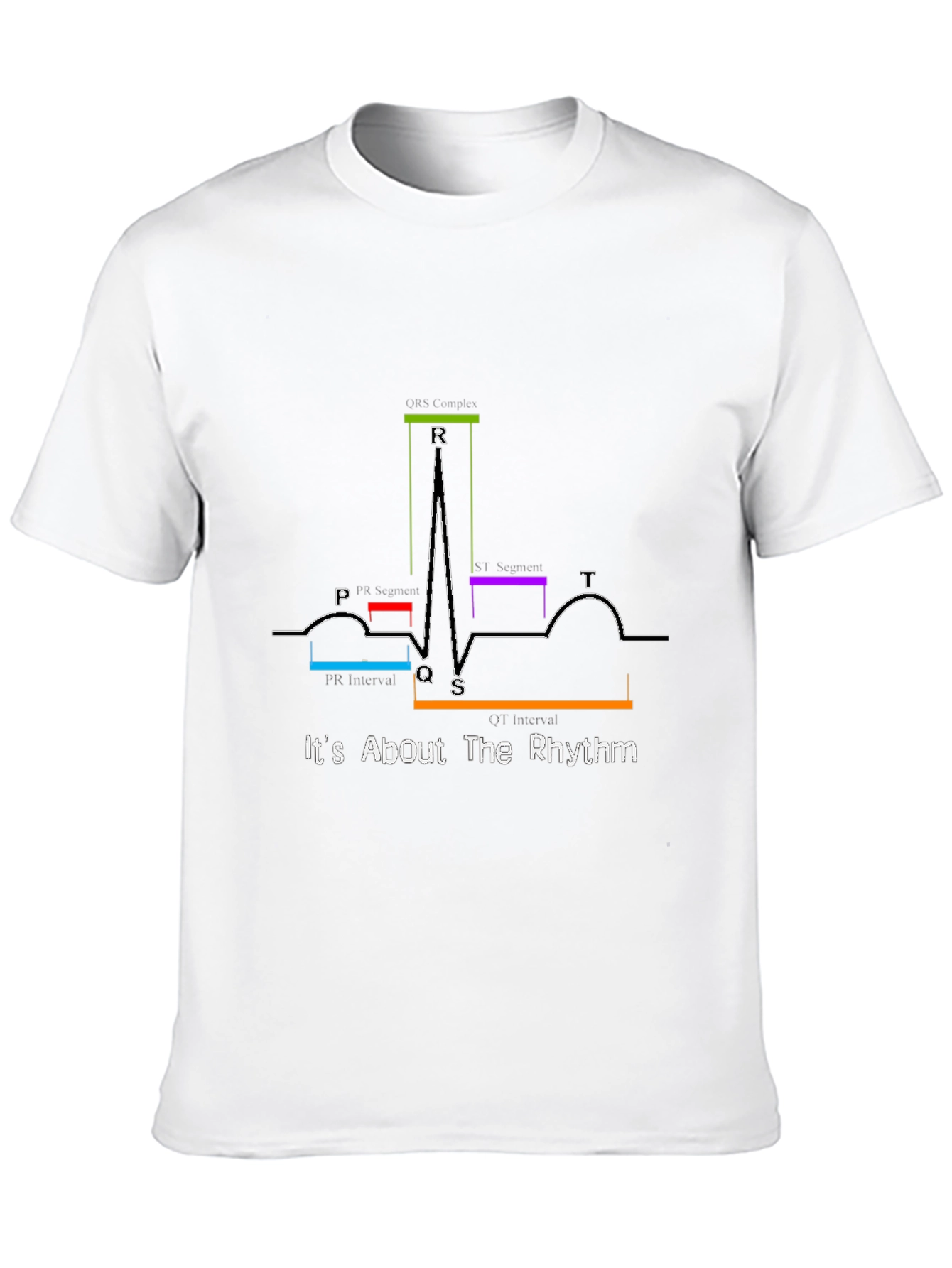 Its About The Rhythm ECG Black T-Shirt