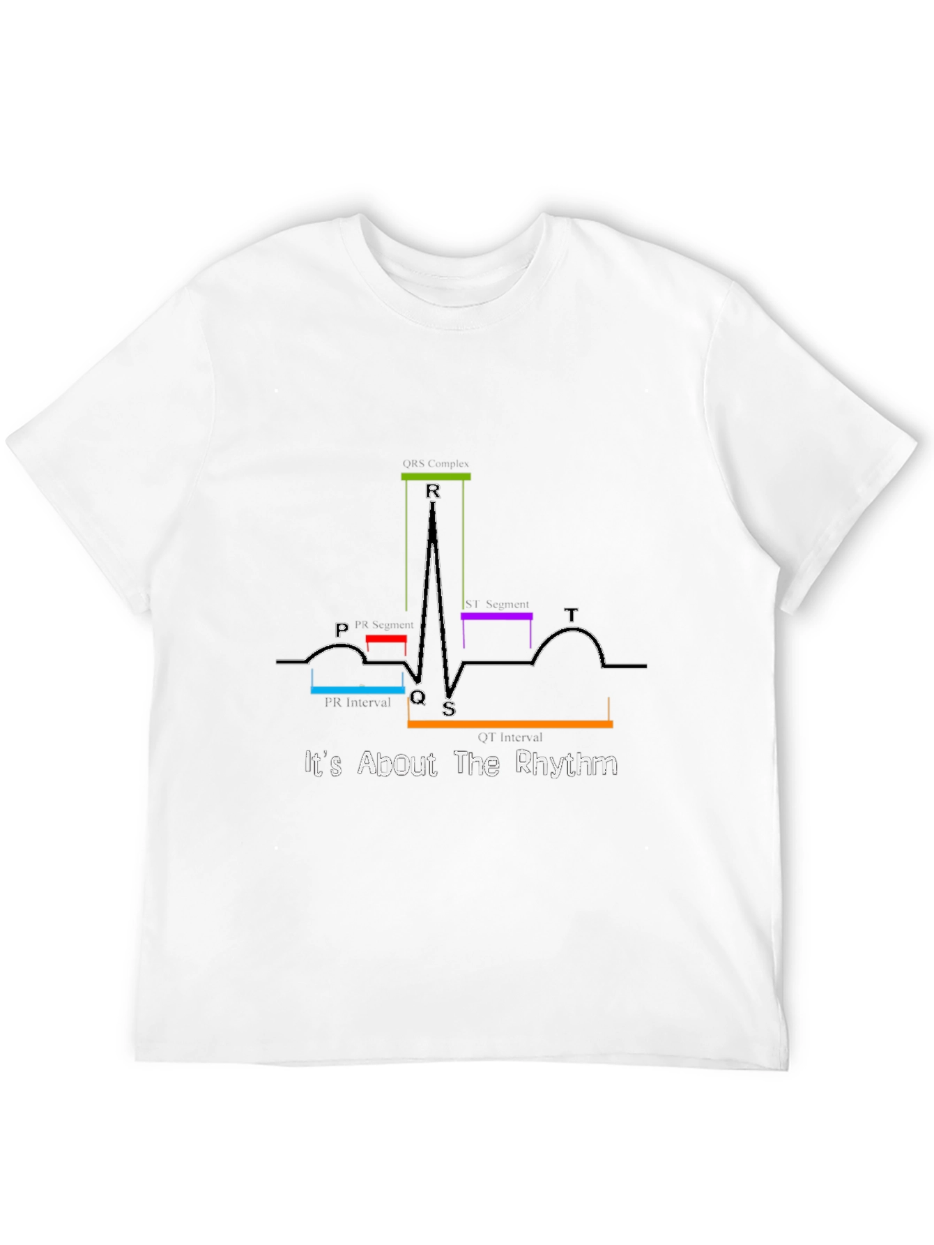 Its About The Rhythm ECG Black T-Shirt