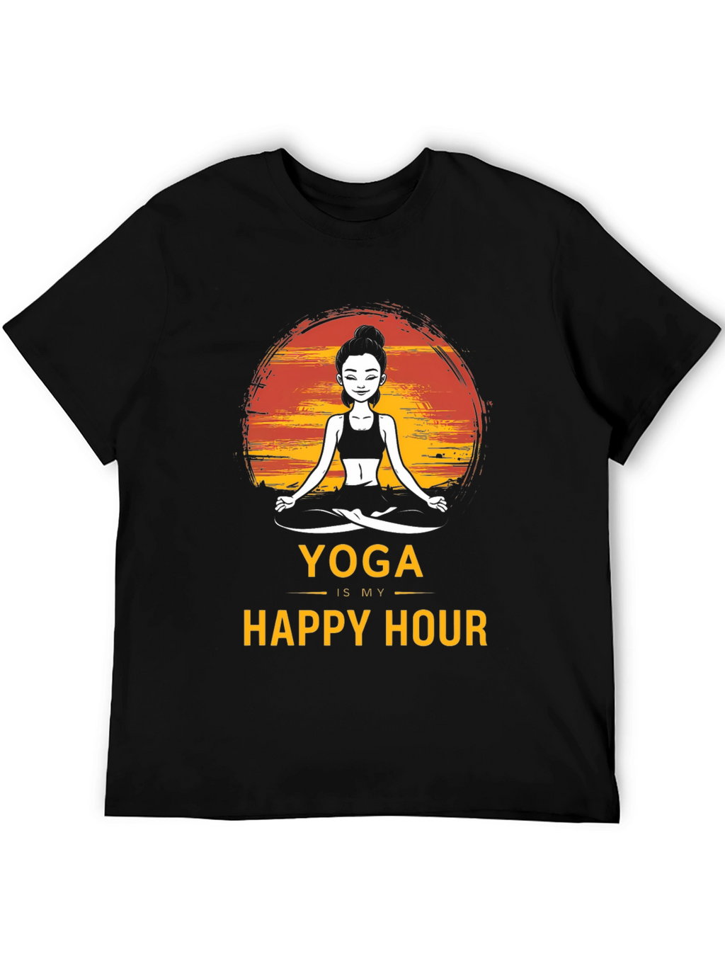 Yoga Is My Happy Hour Graphic Tee