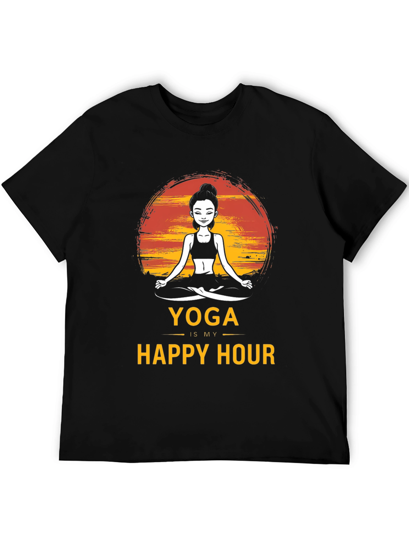 Yoga Is My Happy Hour Graphic Tee