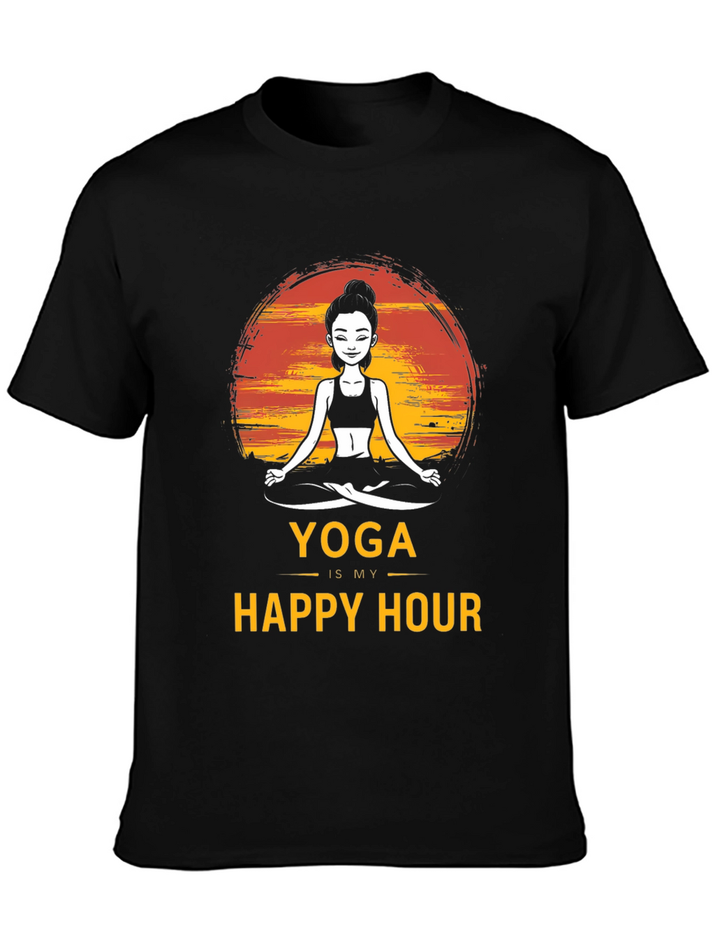 Yoga Is My Happy Hour Graphic Tee