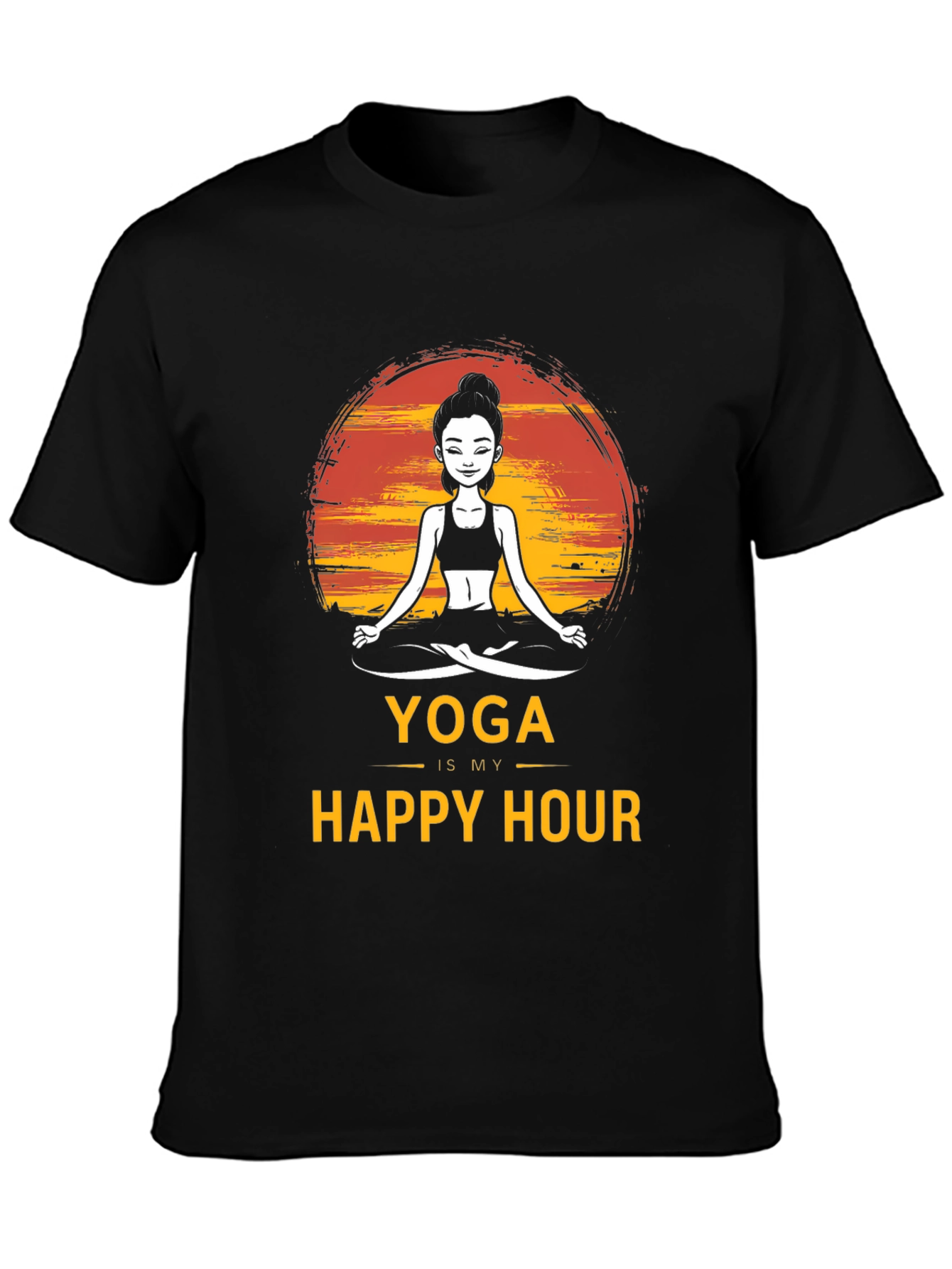 Yoga Is My Happy Hour Graphic Tee