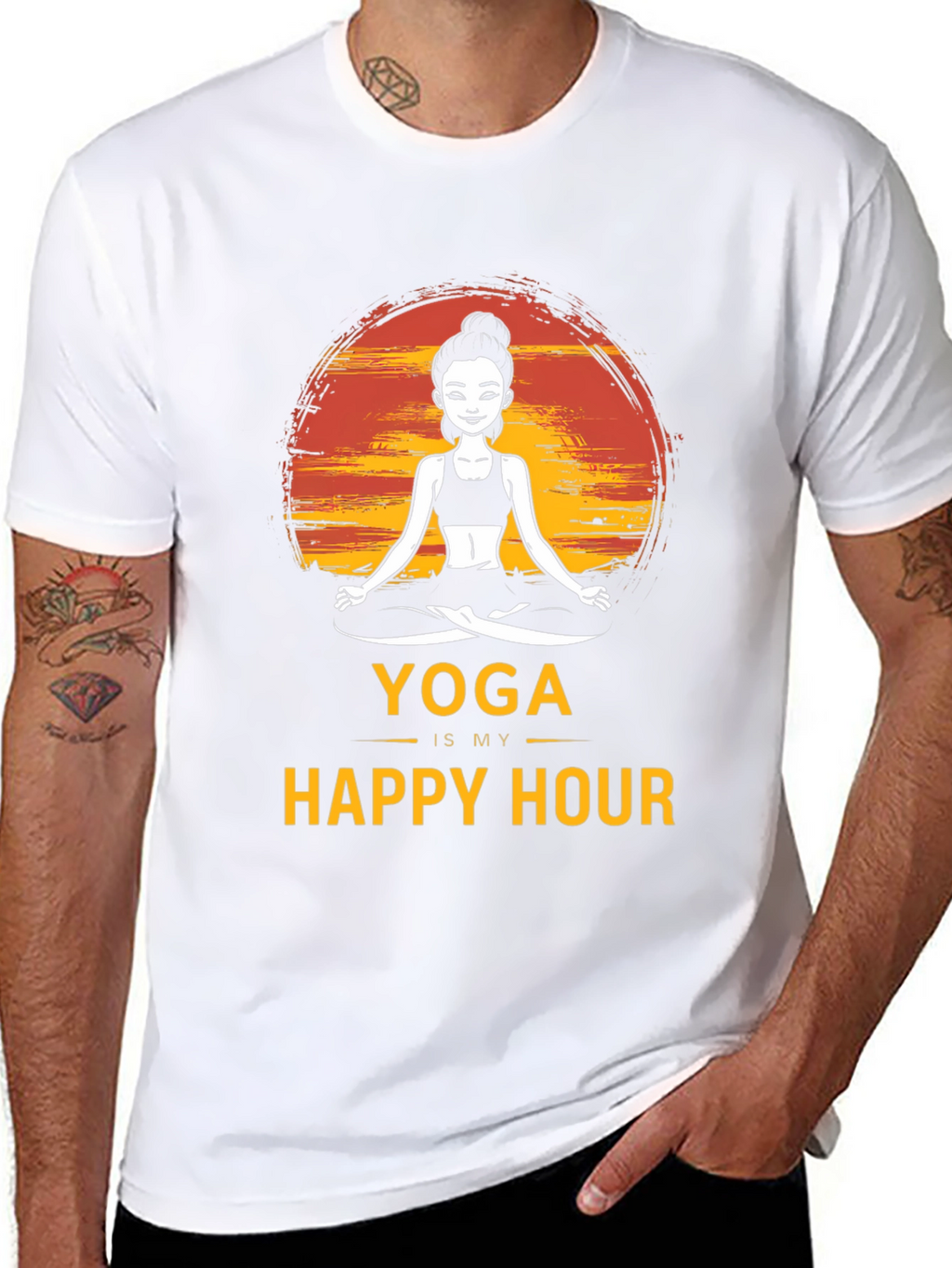 Yoga Is My Happy Hour Graphic Tee