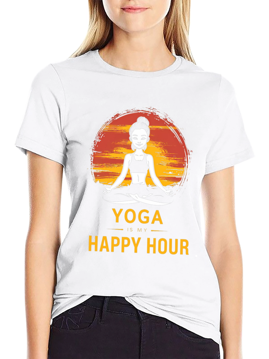 Yoga Is My Happy Hour Graphic Tee