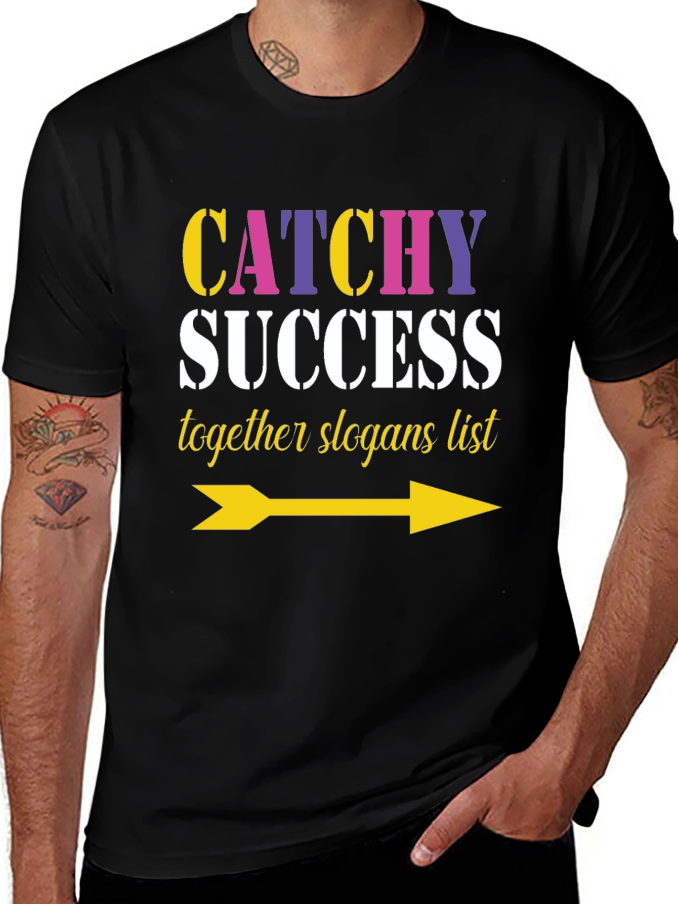 Catchy Success Slogans List Arrow T-Shirt