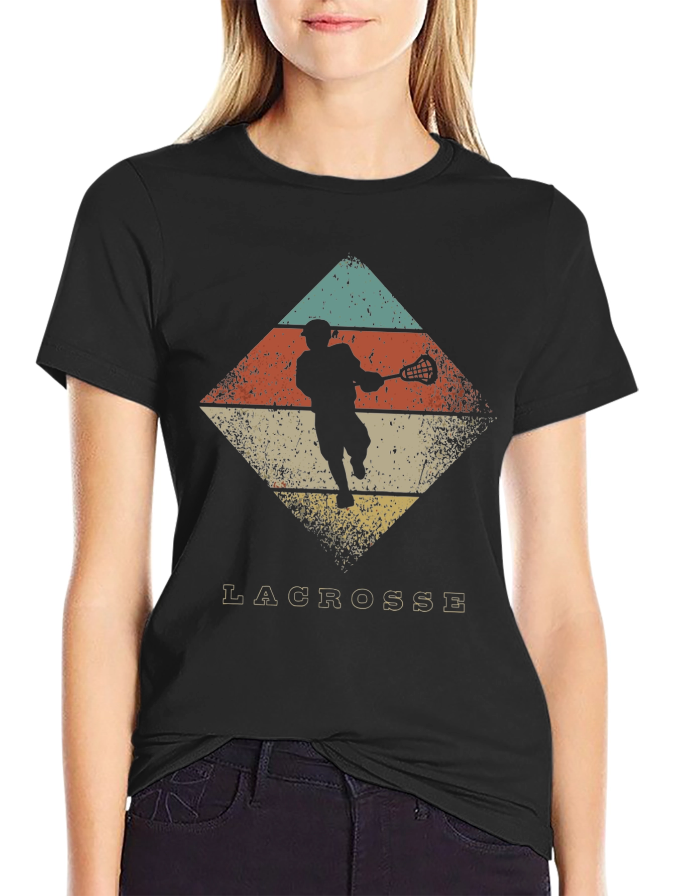 Vintage Lacrosse Graphic T-Shirt