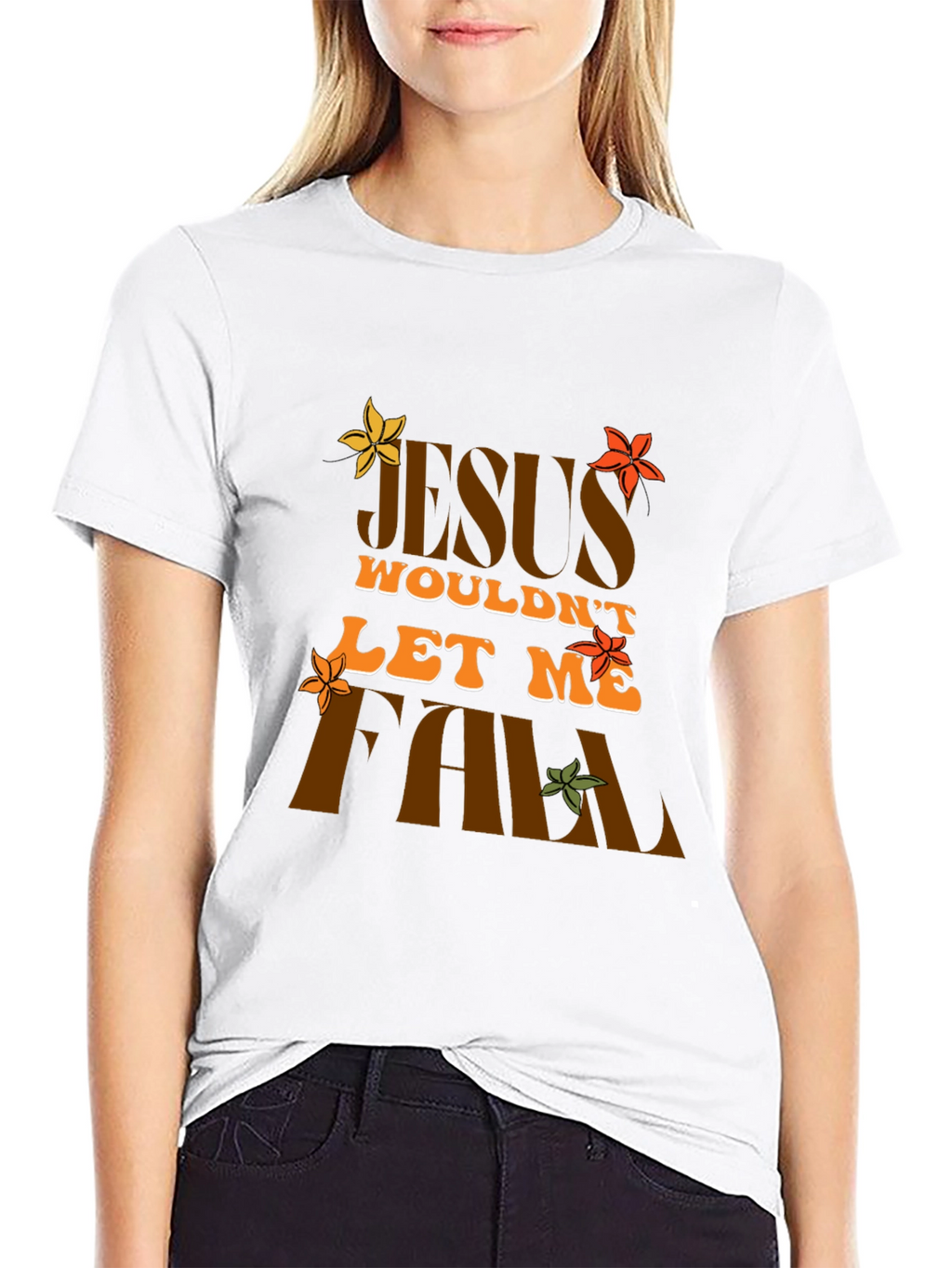 Jesus Wouldnt Let Me Fall Black Tee