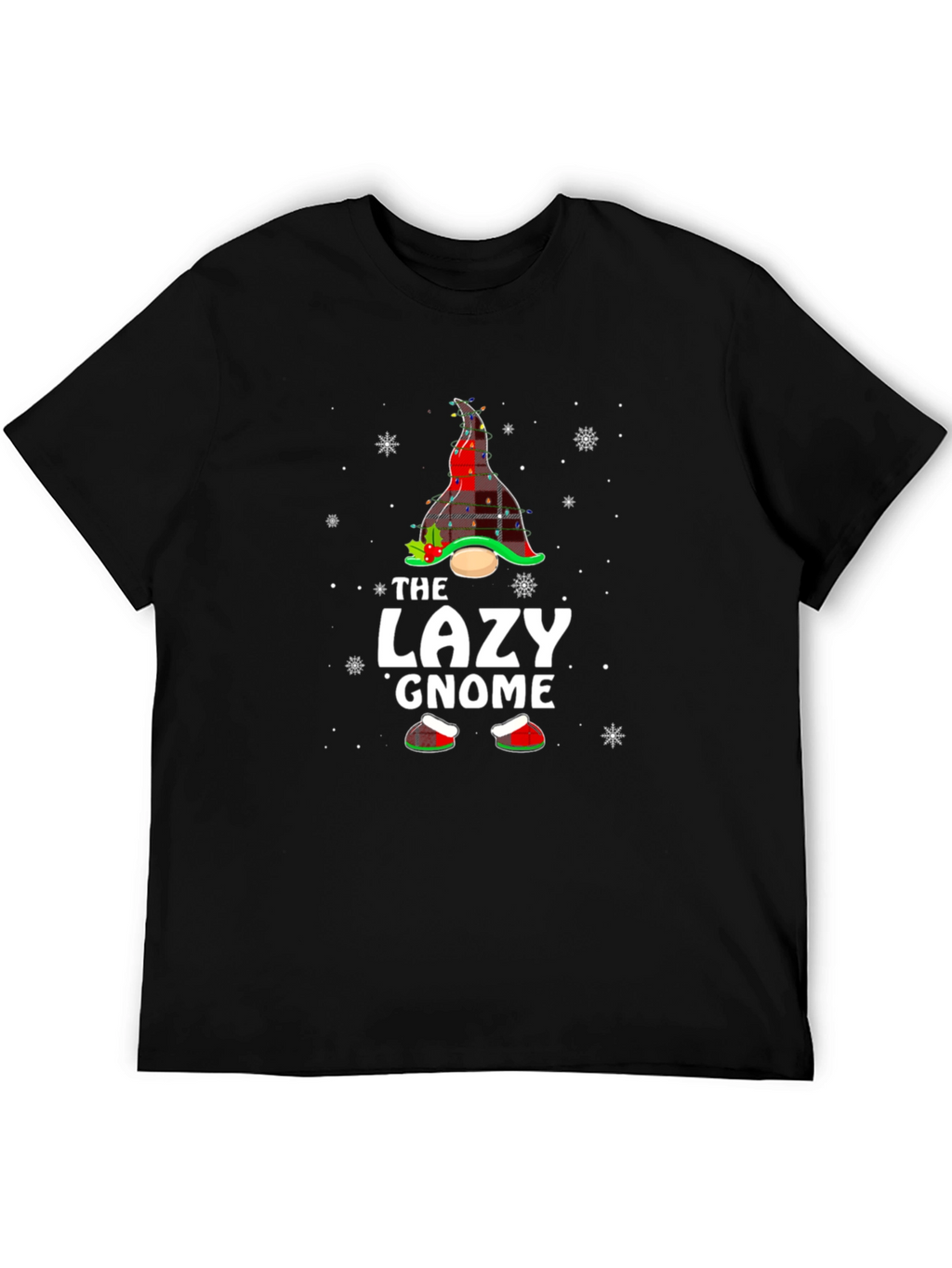 The Lazy Gnome Christmas Graphic Tee