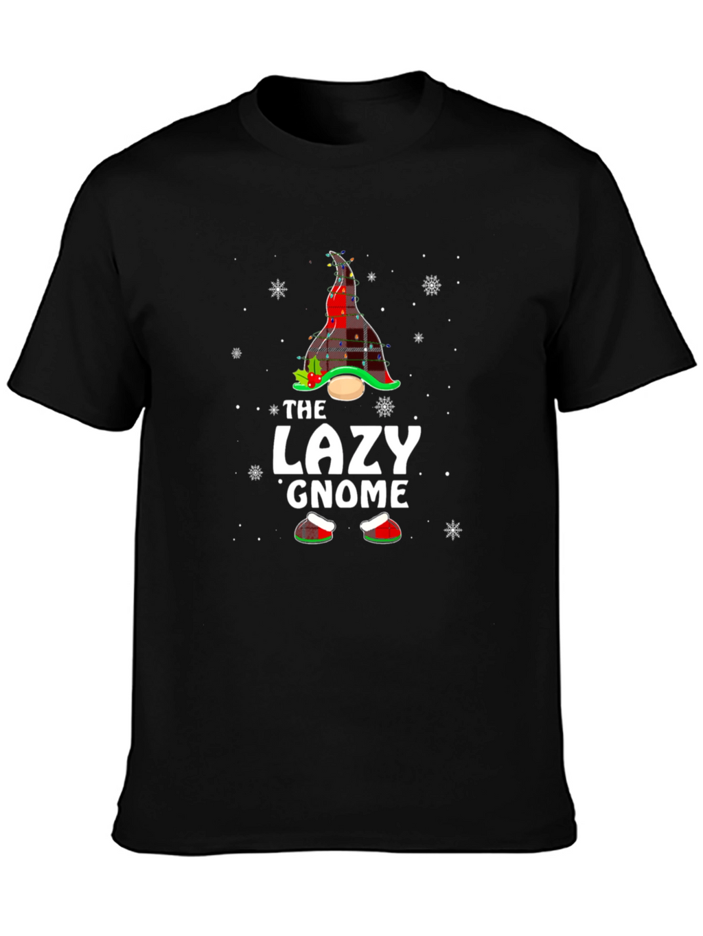 The Lazy Gnome Christmas Graphic Tee