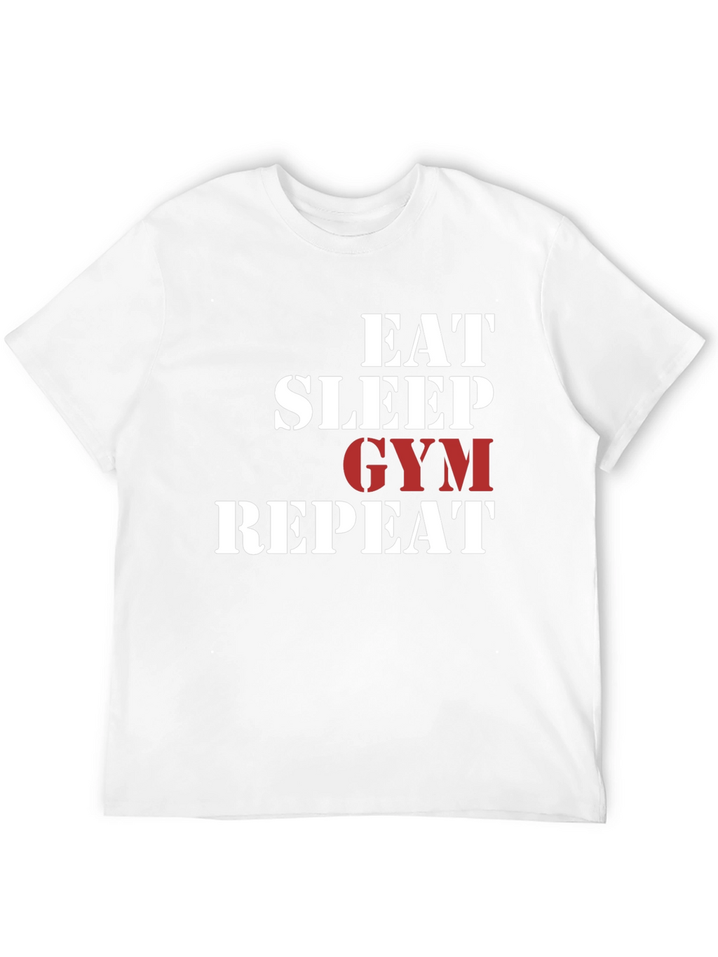 Eat Sleep Gym Repeat Graphic T-Shirt