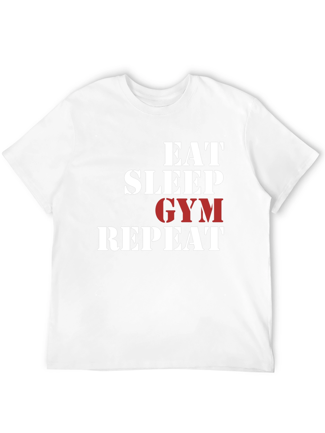 Eat Sleep Gym Repeat Graphic T-Shirt