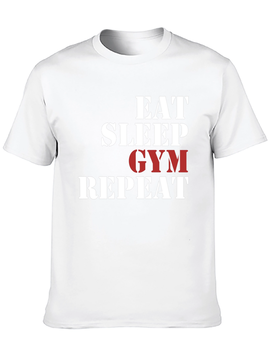 Eat Sleep Gym Repeat Graphic T-Shirt