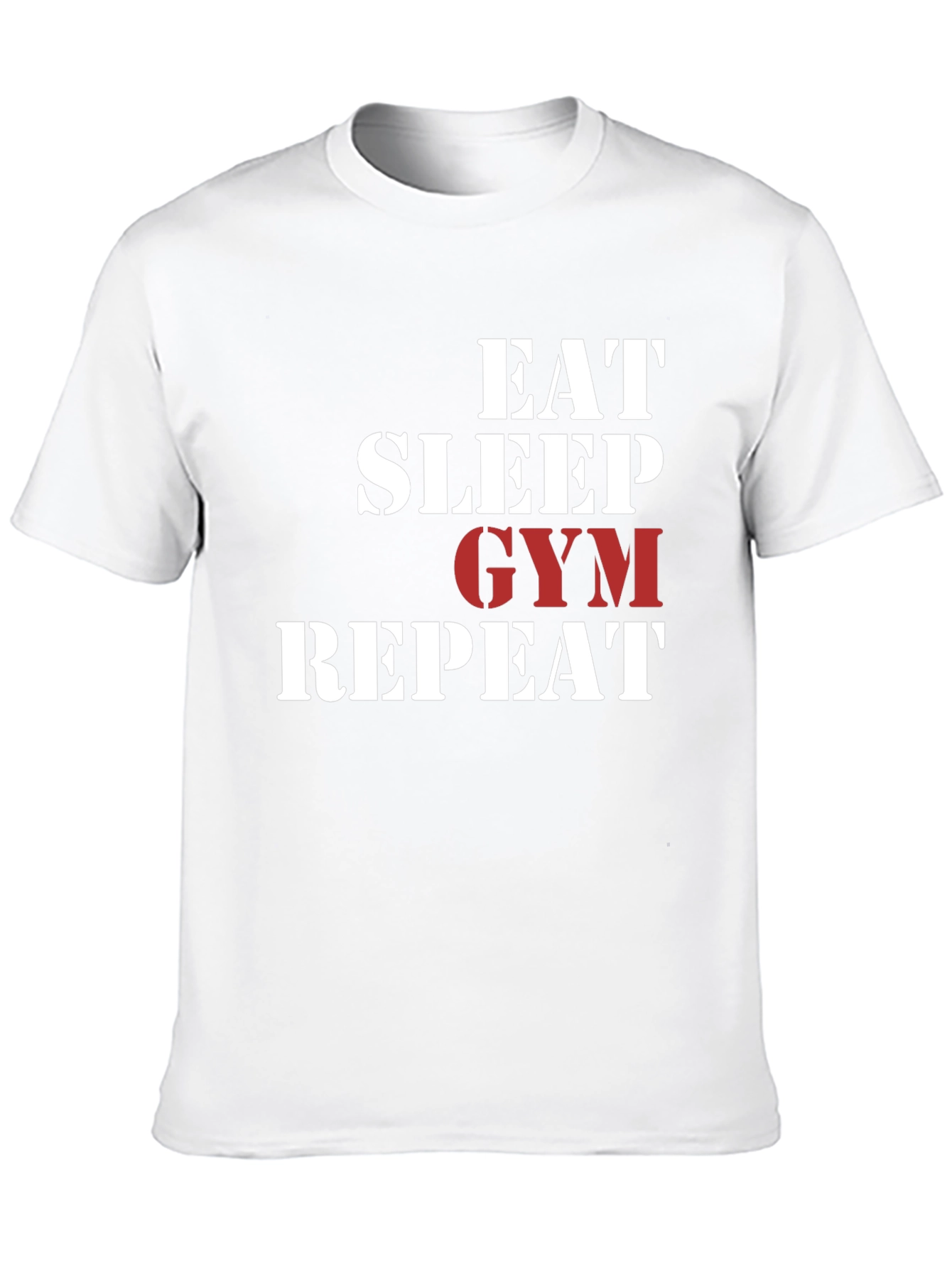 Eat Sleep Gym Repeat Graphic T-Shirt