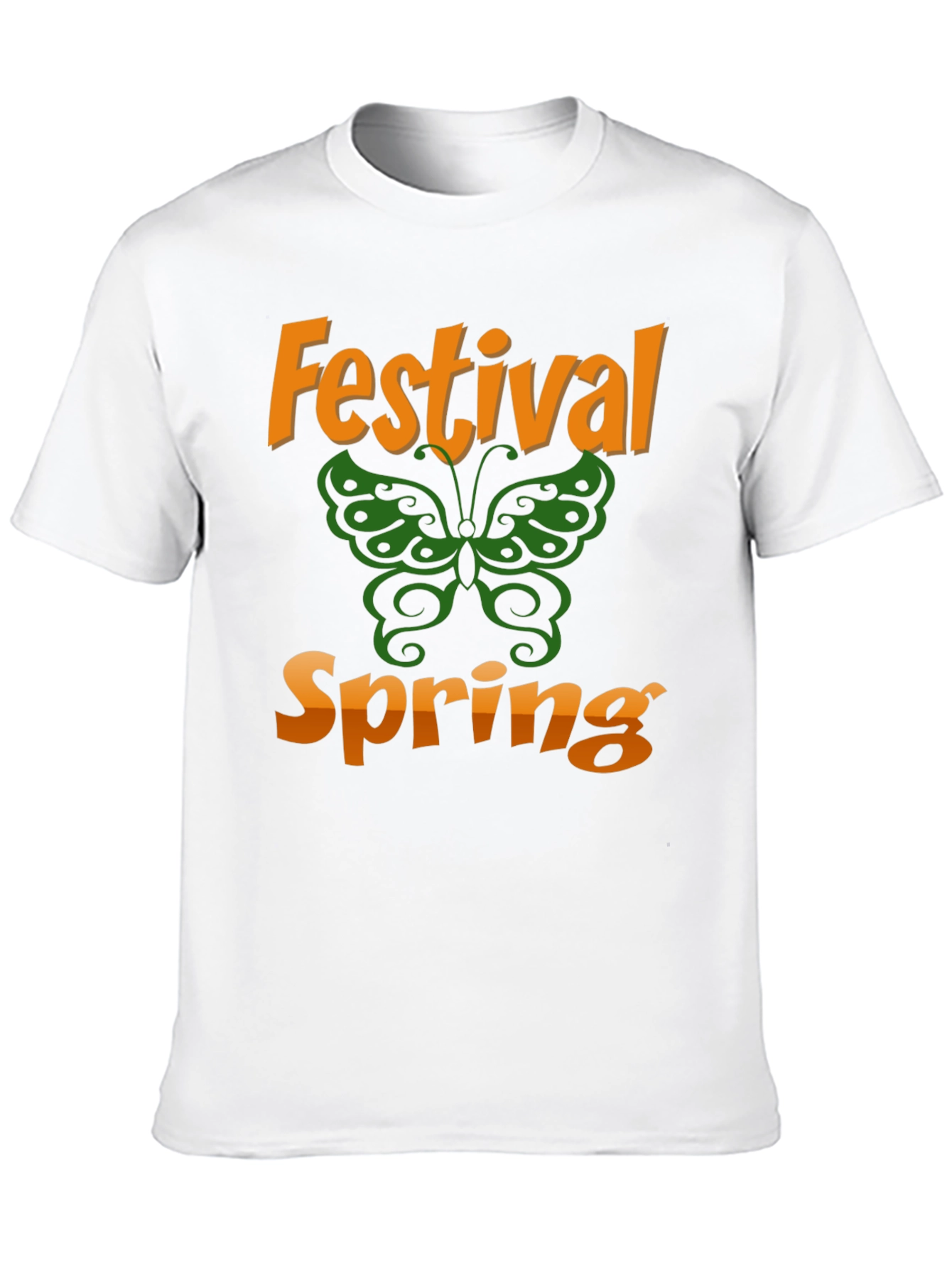 Spring Festival Butterfly Graphic T-Shirt
