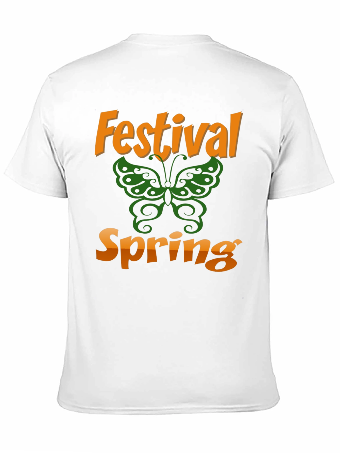 Spring Festival Butterfly Graphic T-Shirt
