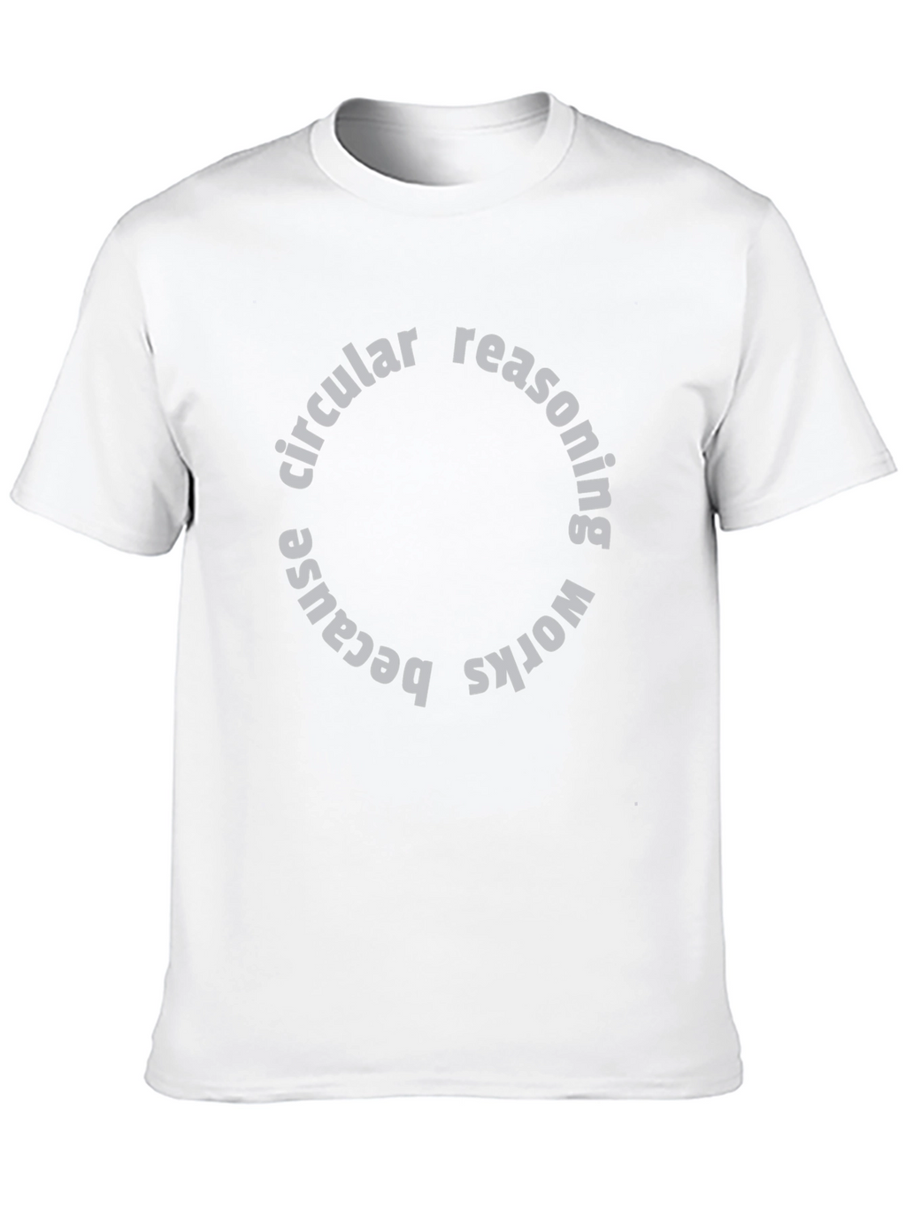 Circular Reasoning Graphic Tee - Funny Paradox Shirt
