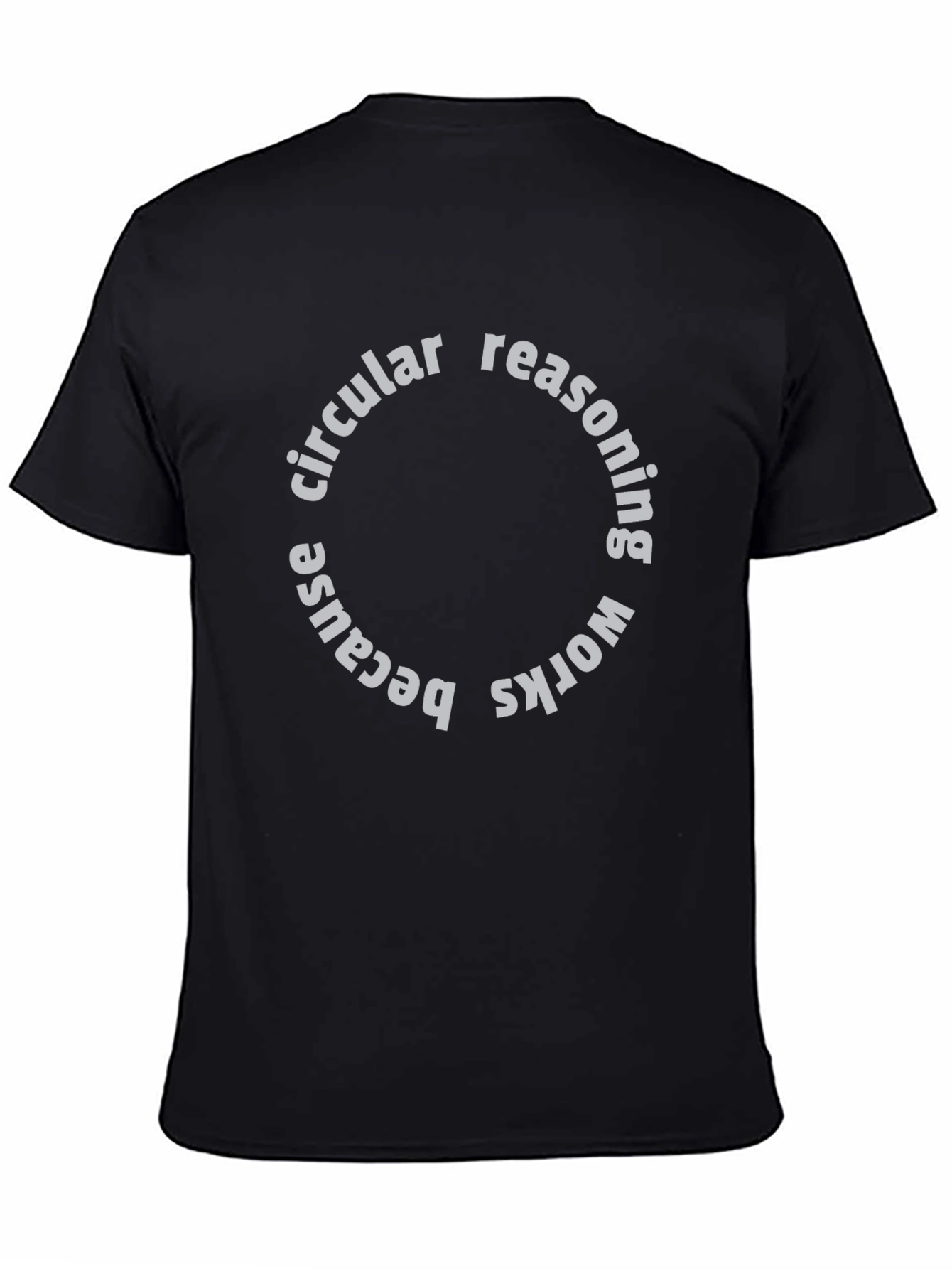 Circular Reasoning Graphic Tee - Funny Paradox Shirt