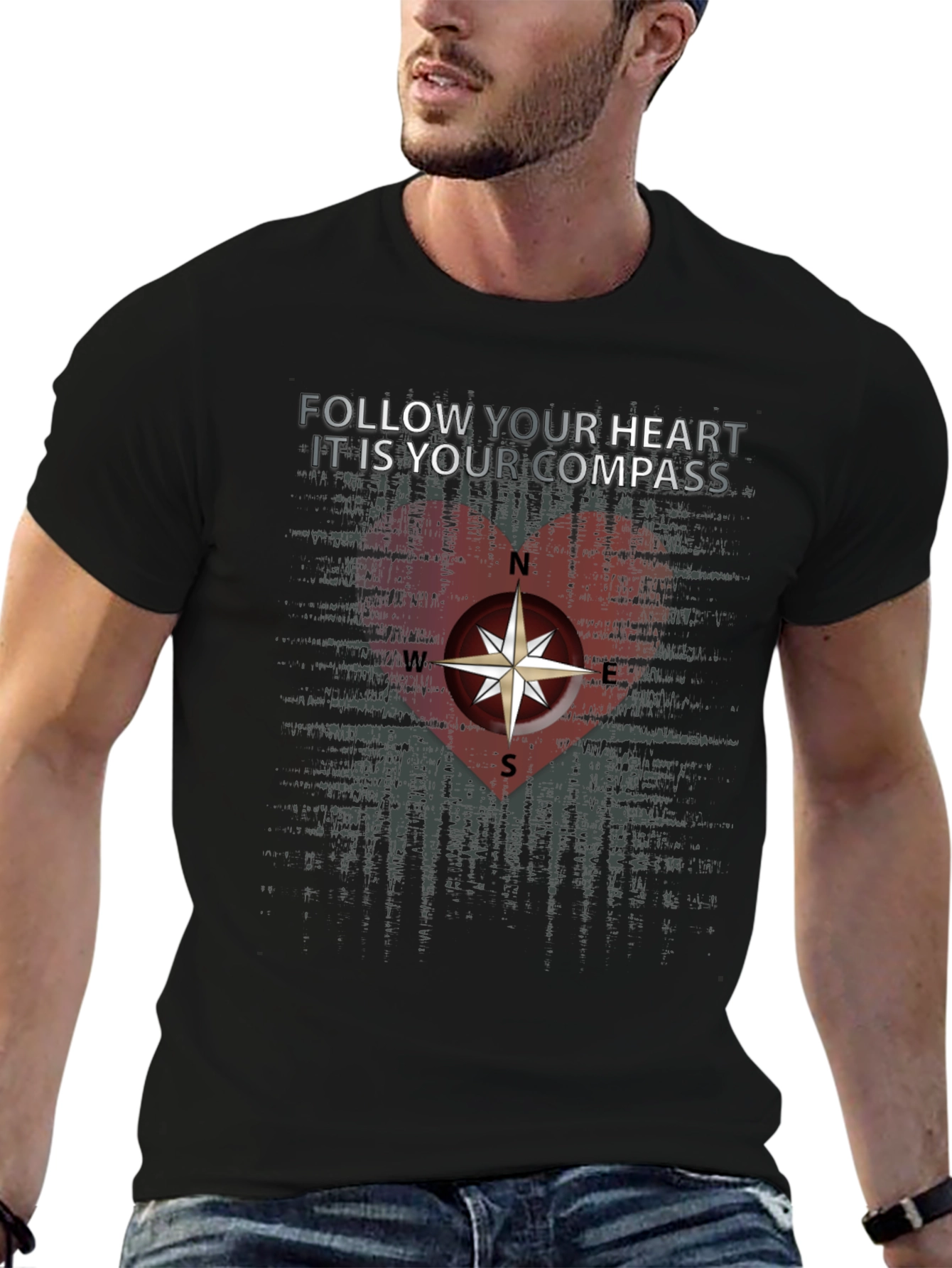 Follow Your Heart Compass Graphic Tee