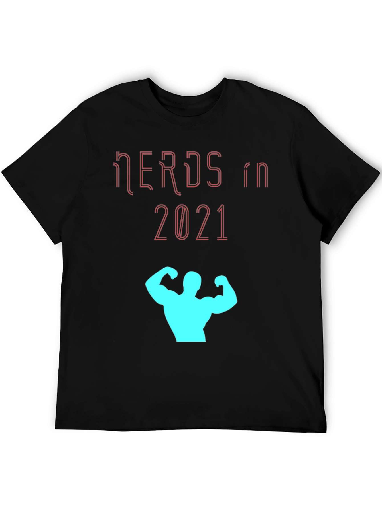 Nerds In 2021 Black Graphic T-Shirt