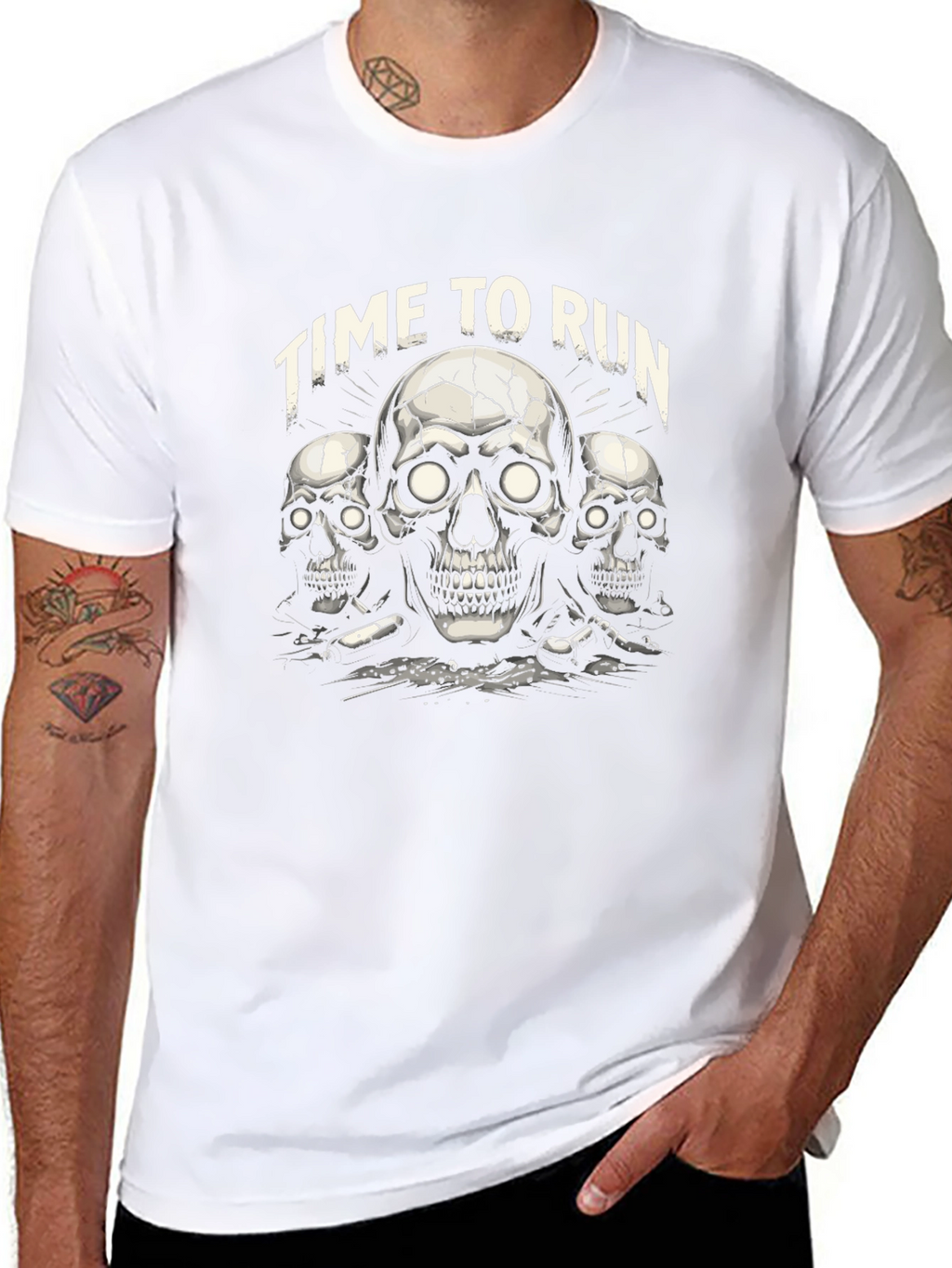 Time To Run Skeleton T-Shirt