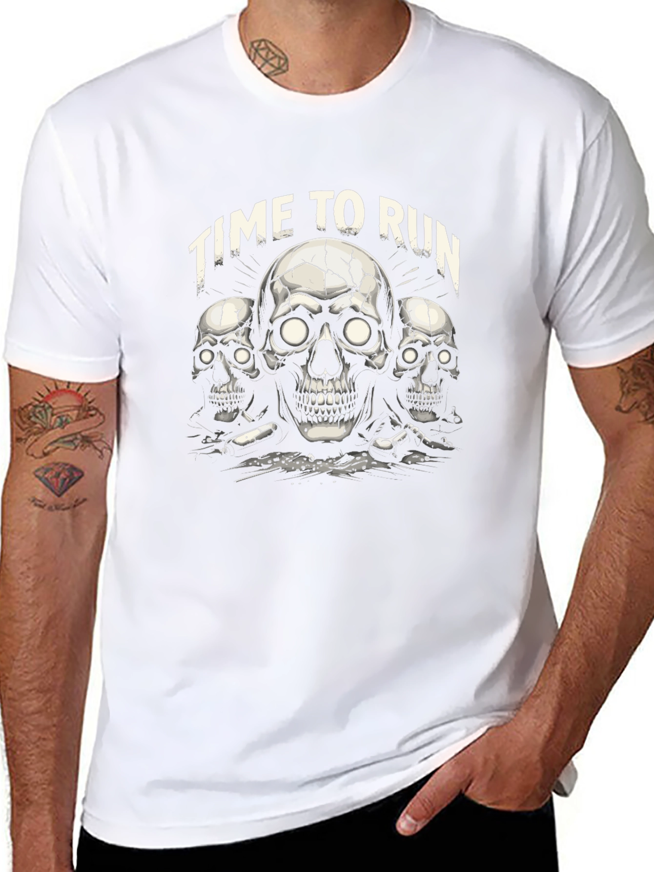 Time To Run Skeleton T-Shirt