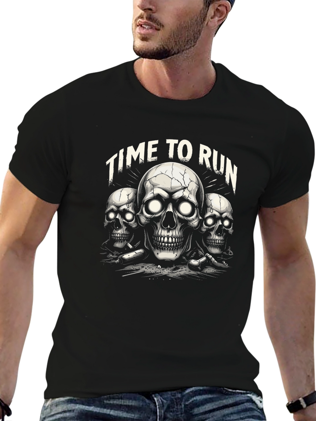 Time To Run Skeleton T-Shirt