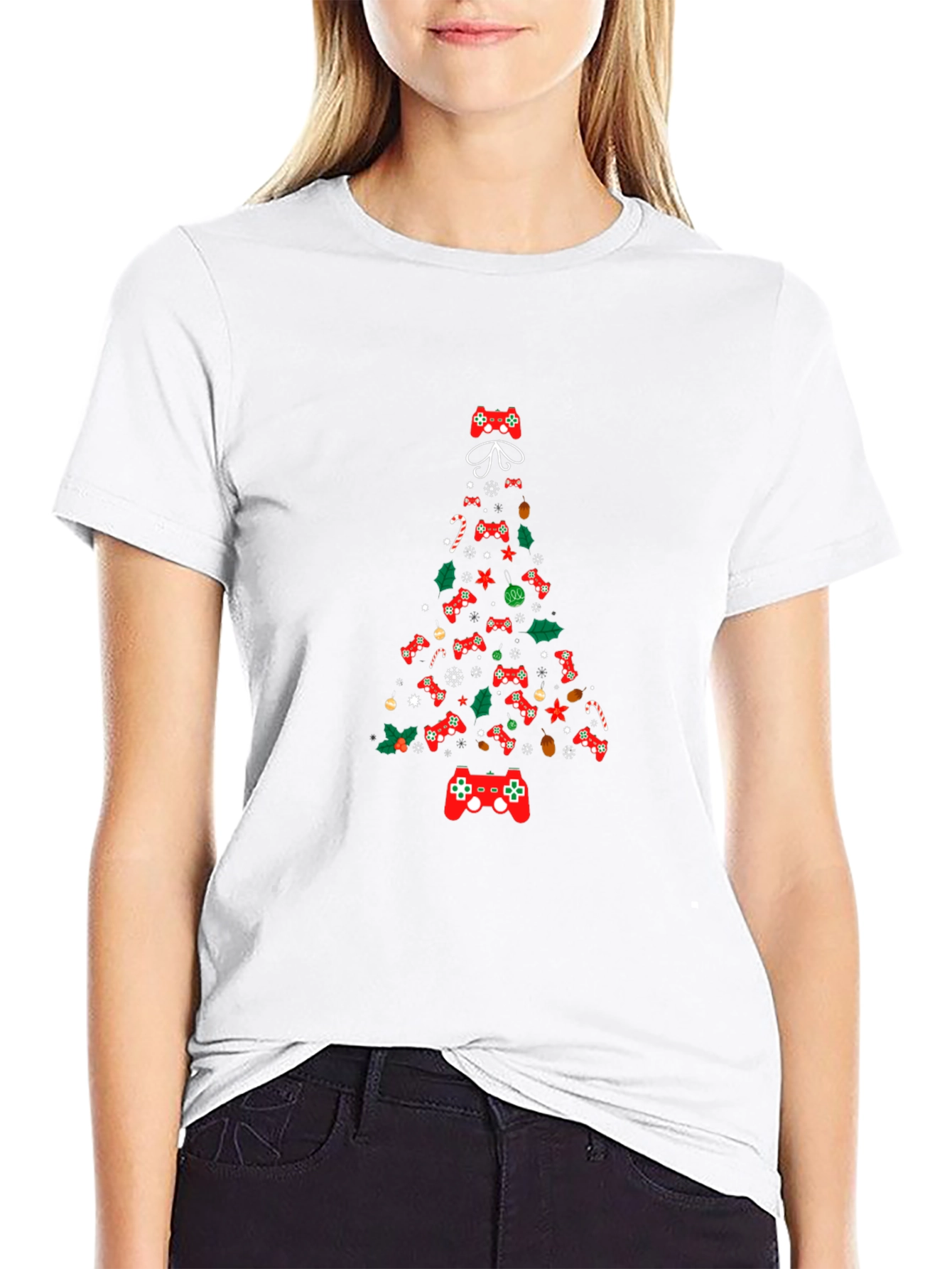 Christmas Gamer Tree Graphic Tee