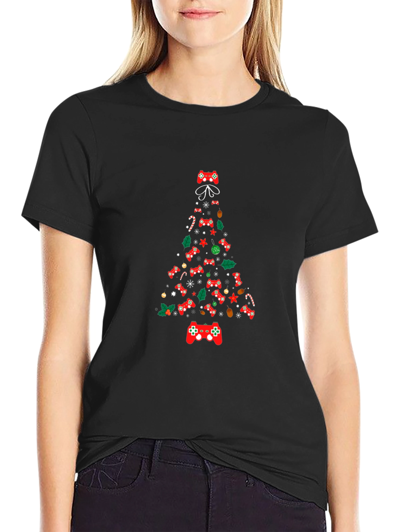 Christmas Gamer Tree Graphic Tee