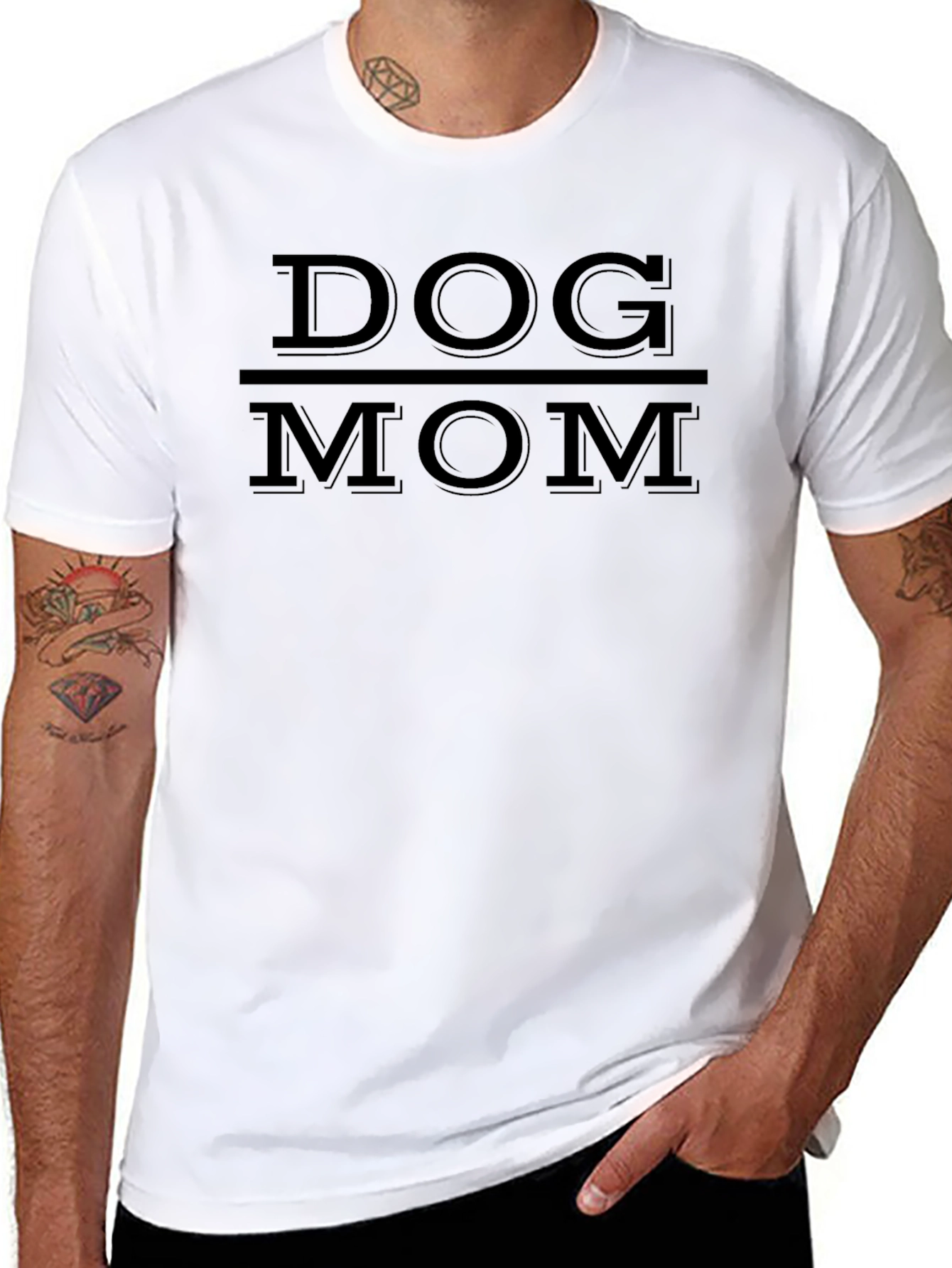 Dog Mom Graphic Tee - Black T-Shirt