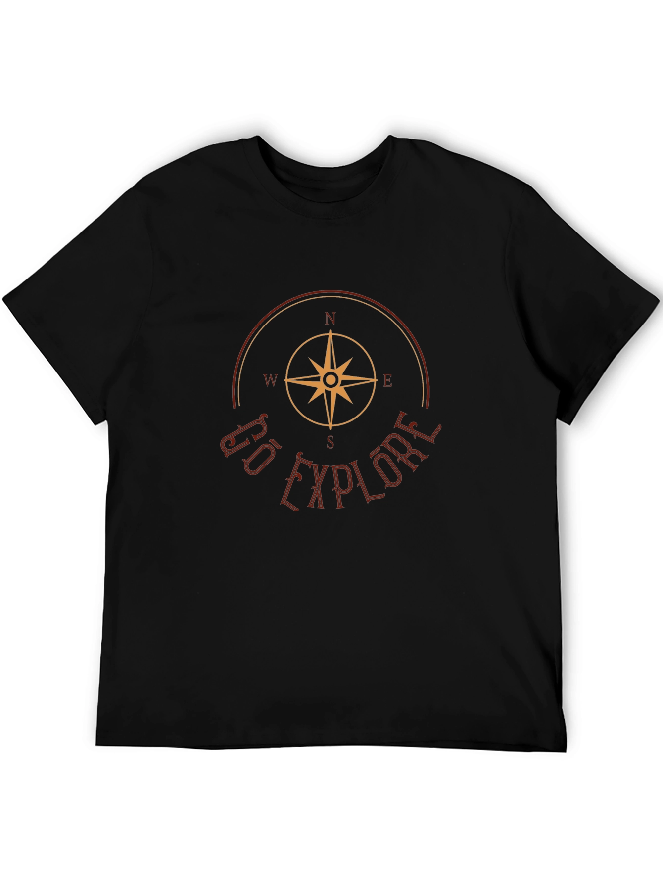 Go Explore Compass Graphic Tee - Black