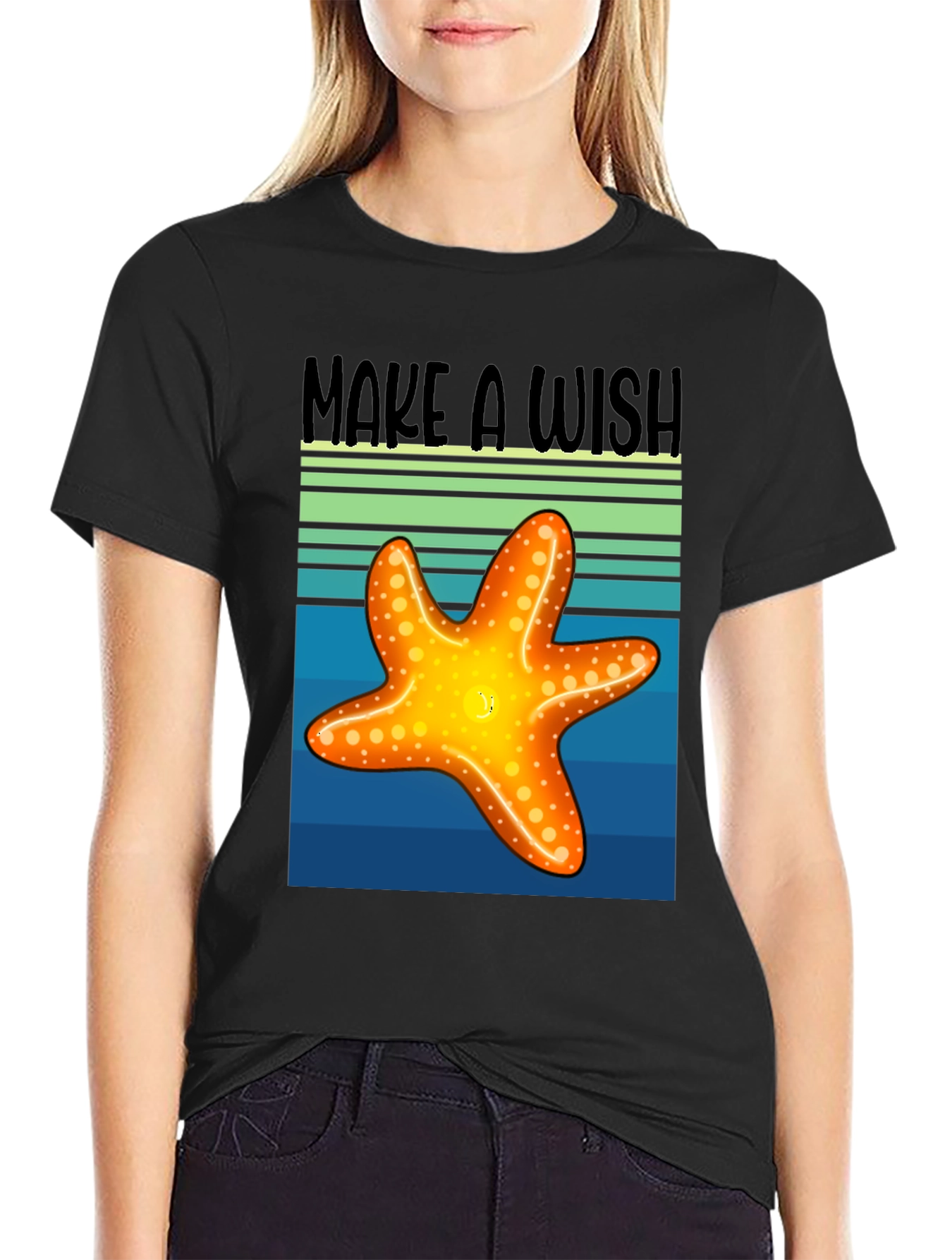 Make a Wish Starfish Graphic Tee